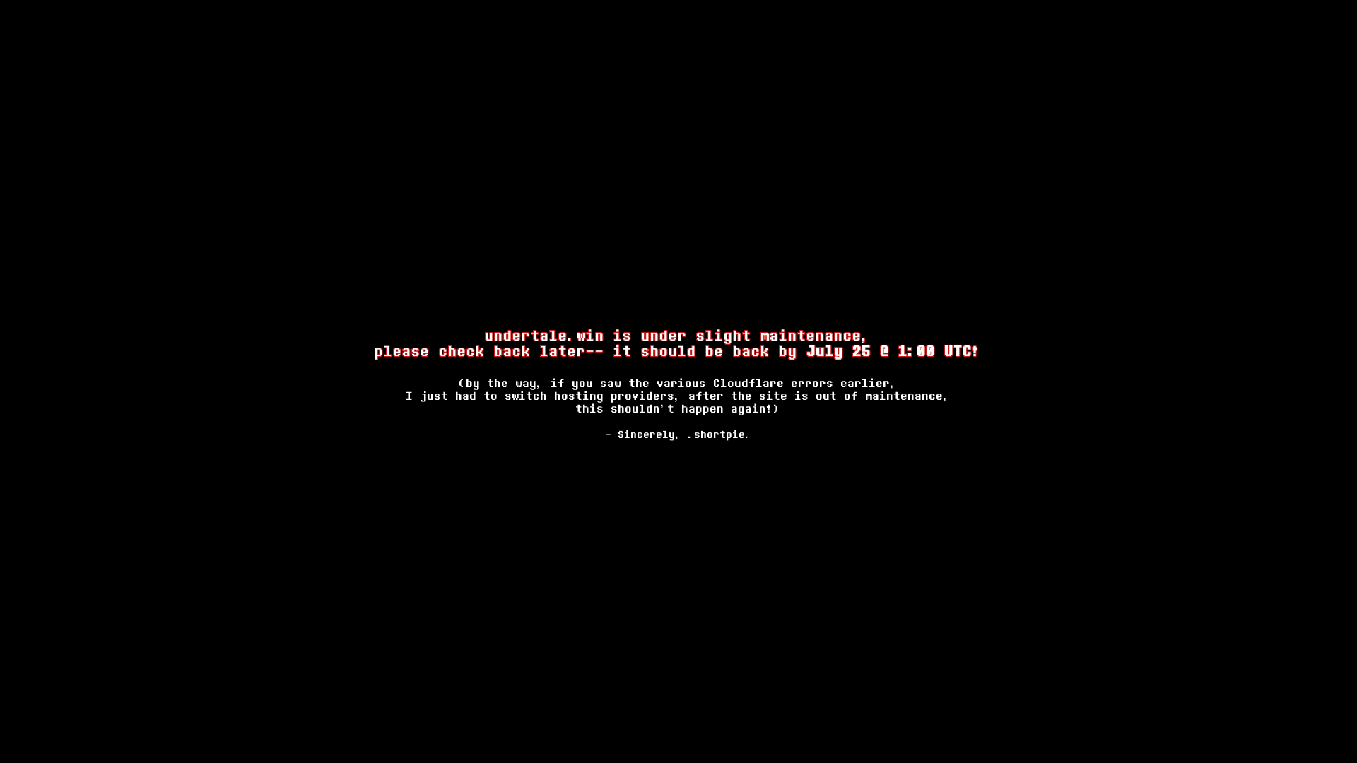 website screenshot of https://utmaintenance.pages.dev/