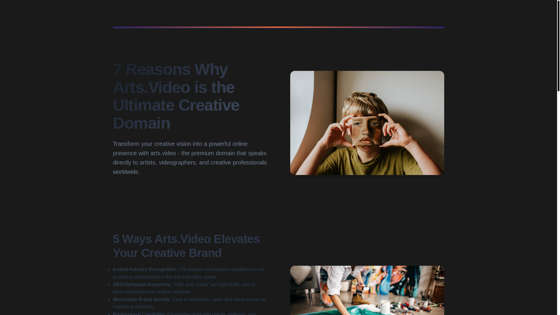 website screenshot of https://arts.video/