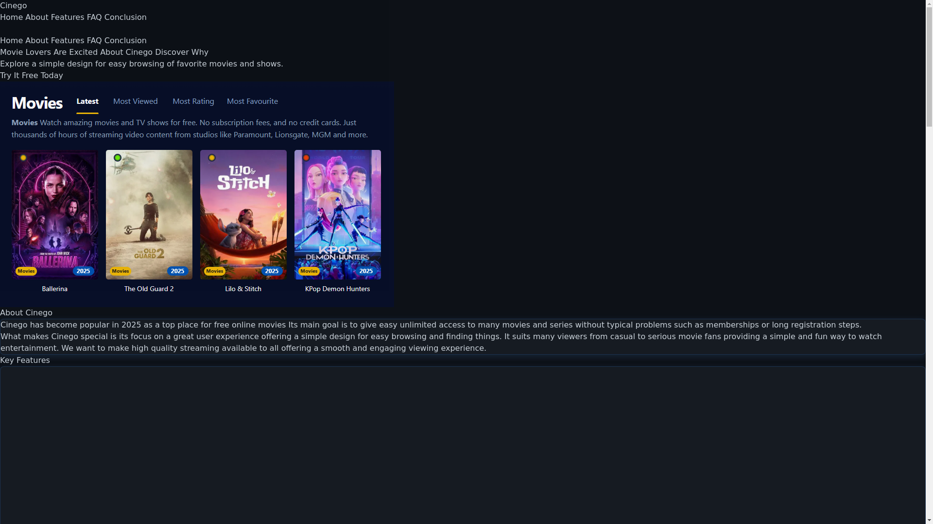 website screenshot of https://cinego-my4t.pages.dev/