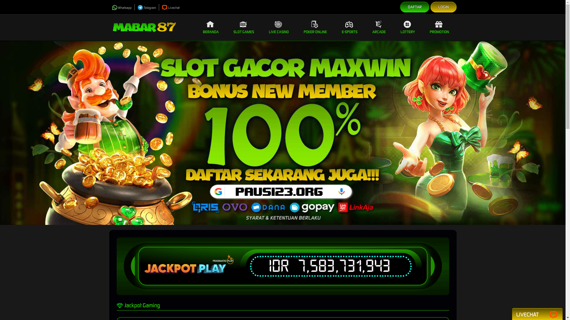 website screenshot of https://mabar87.org/