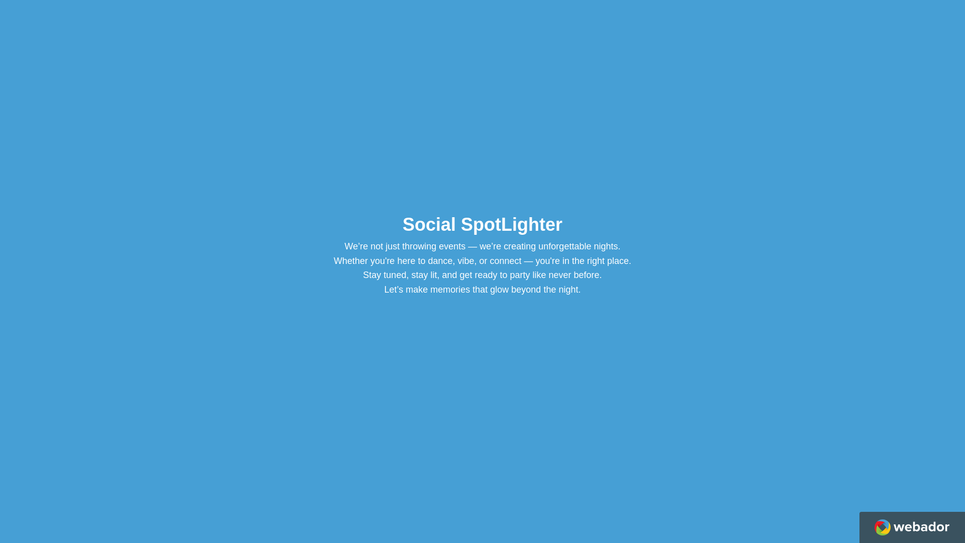 website screenshot of https://socialspotlighter.net/