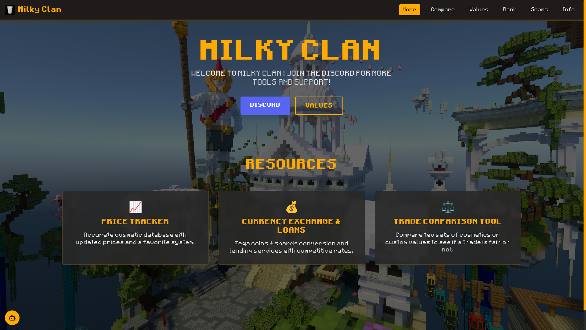 website screenshot of https://zeqamart.xyz/