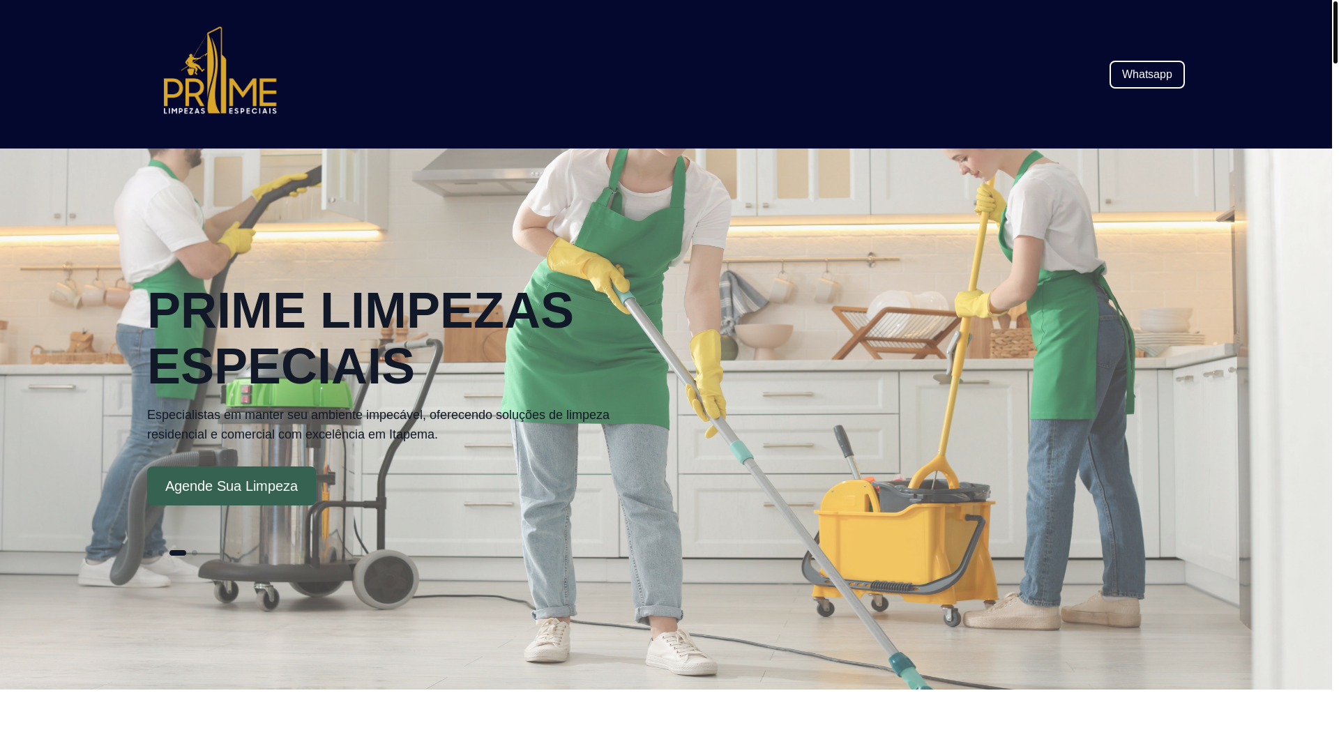 website screenshot of https://primefastlimpezasespeciais.com/
