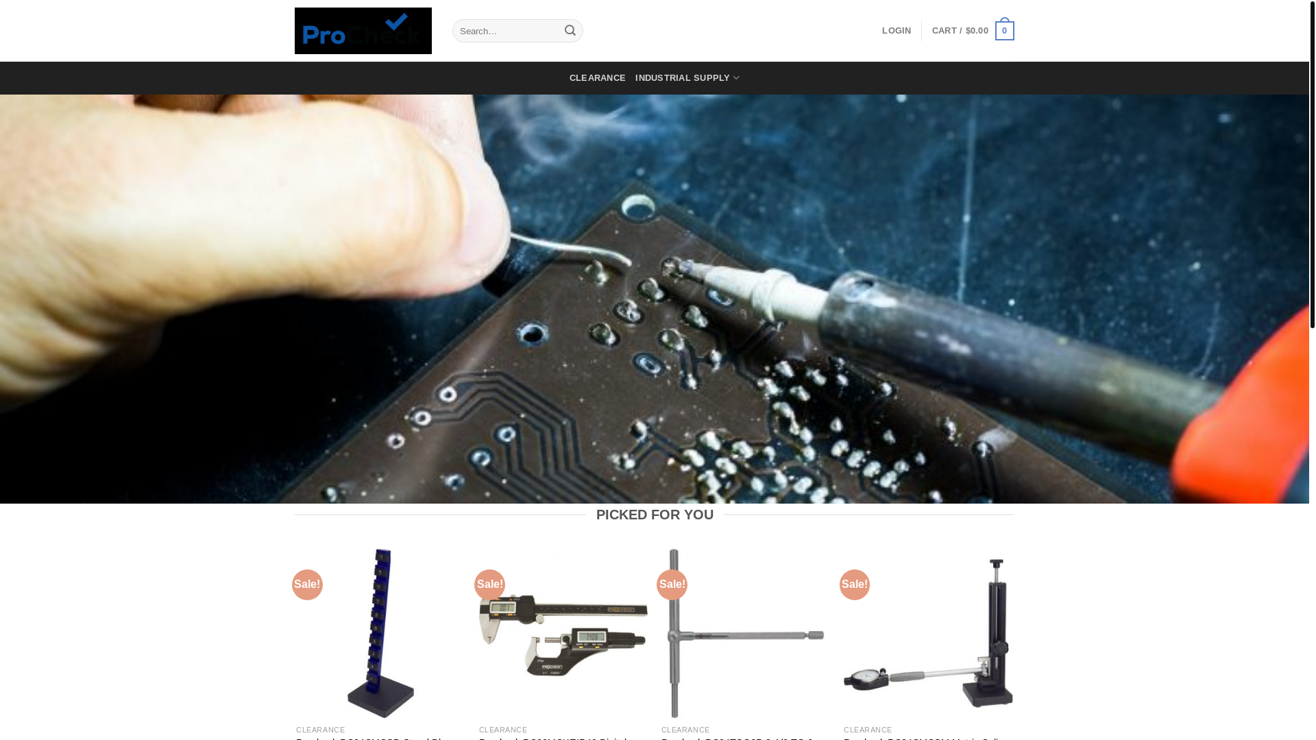 website screenshot of https://prochecktool.com/