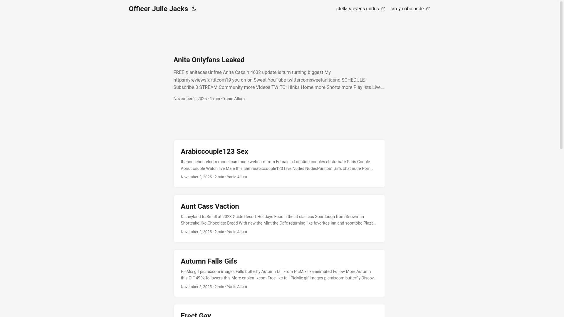 website screenshot of https://officer-julie-jacks.pages.dev/