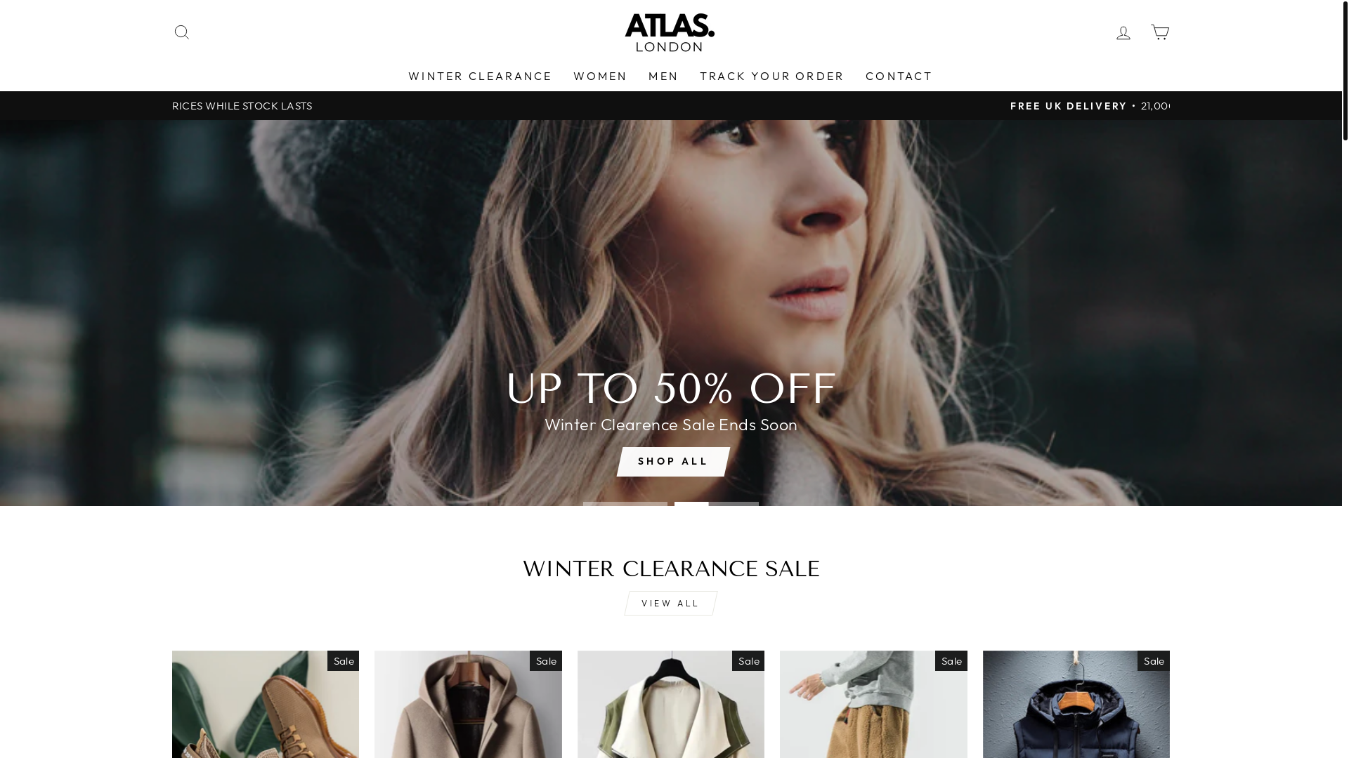 website screenshot of https://atllaslondon.com/