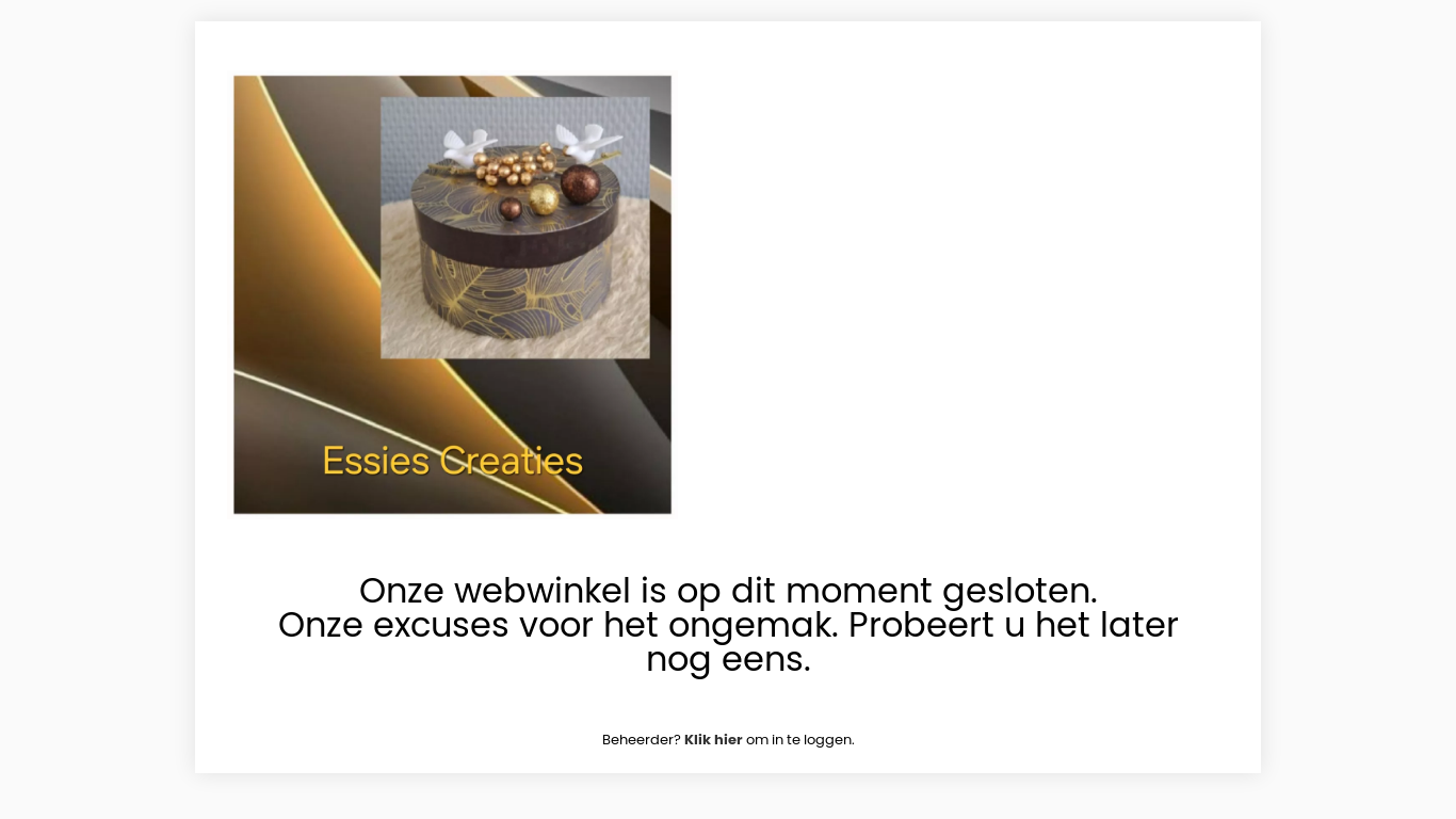 website screenshot of https://essiescreaties.nl/