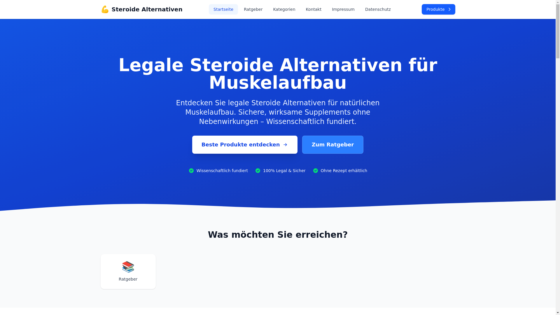 website screenshot of https://seo-steroide-alternativen.pages.dev/