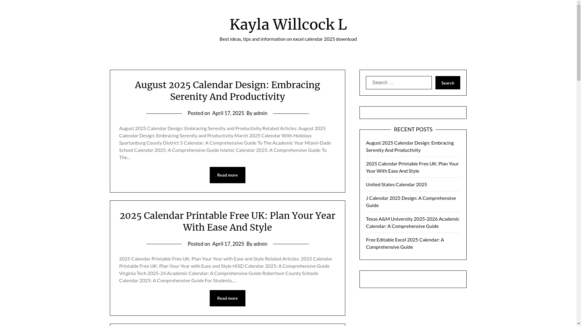 website screenshot of https://kaylawillcockl.pages.dev/