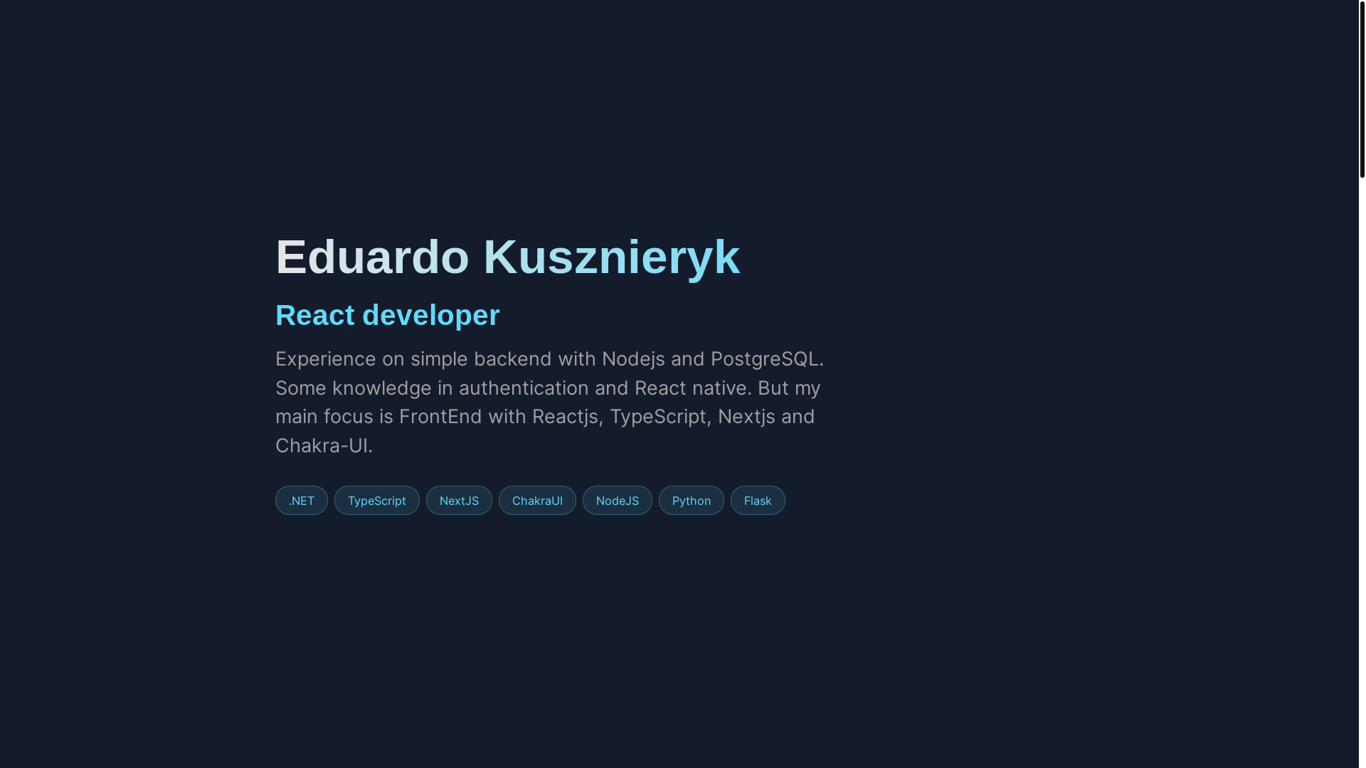 website screenshot of https://portfolio-chakra.pages.dev/