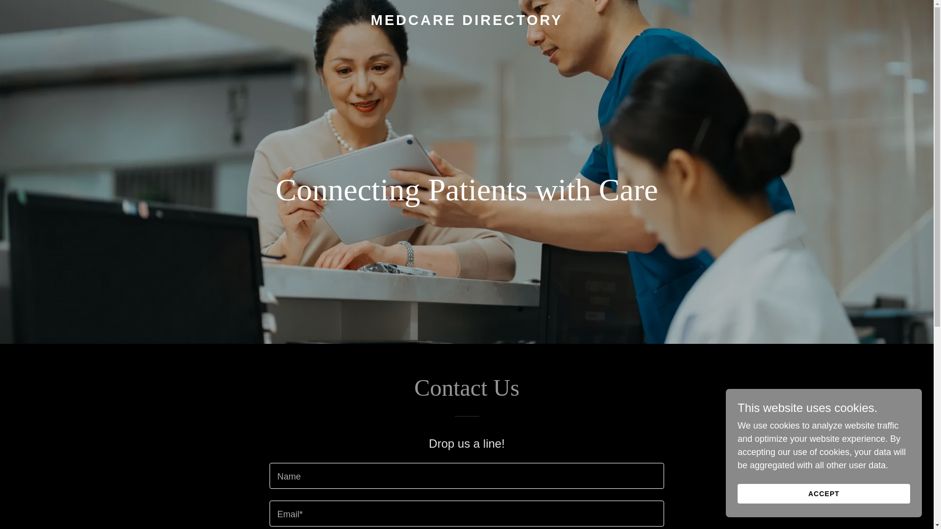 website screenshot of https://medcaredirectory.com/