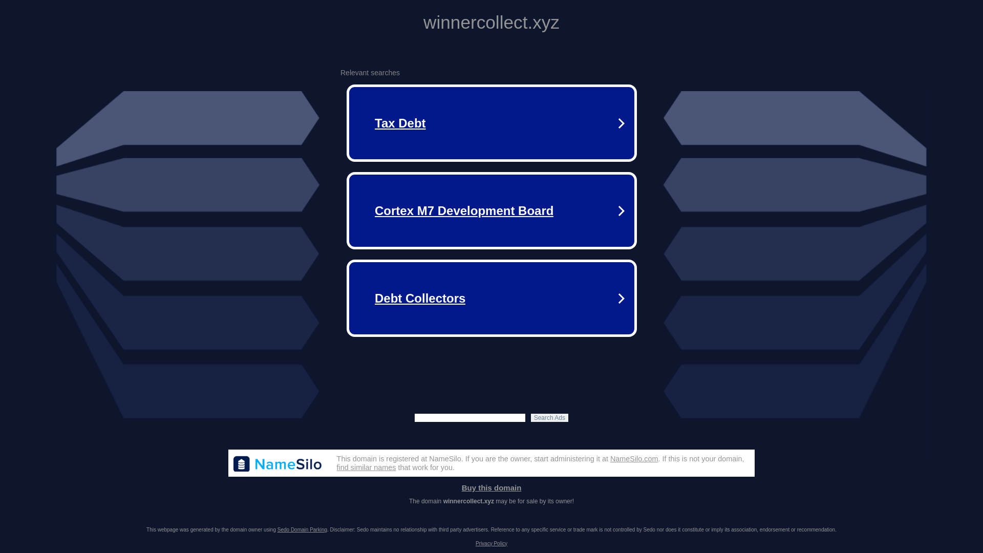 website screenshot of https://winnercollect.xyz/