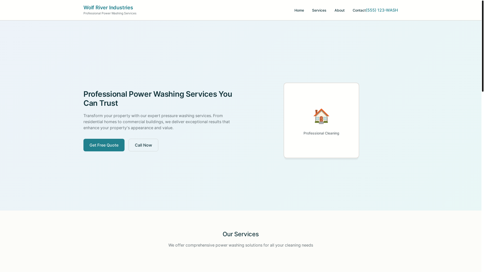 website screenshot of https://wolfriver.pages.dev/