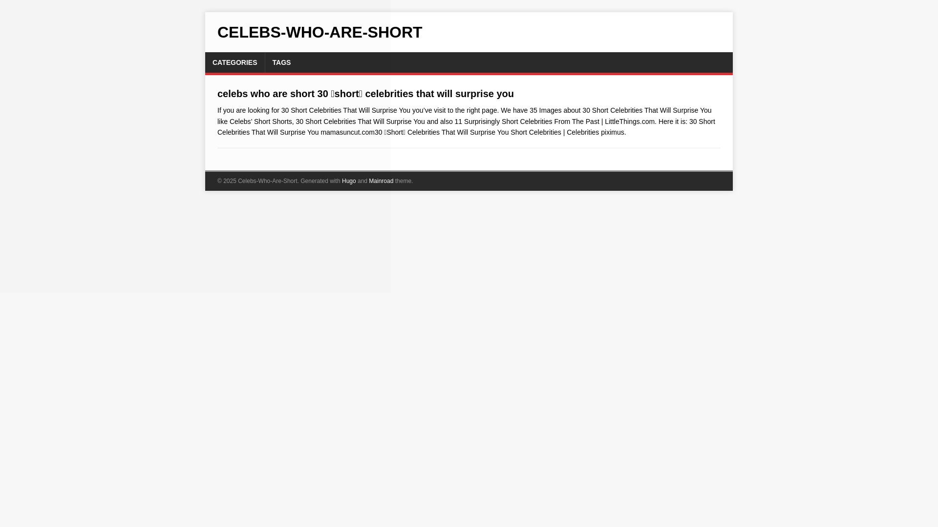 website screenshot of https://celebs-who-are-short.pages.dev/