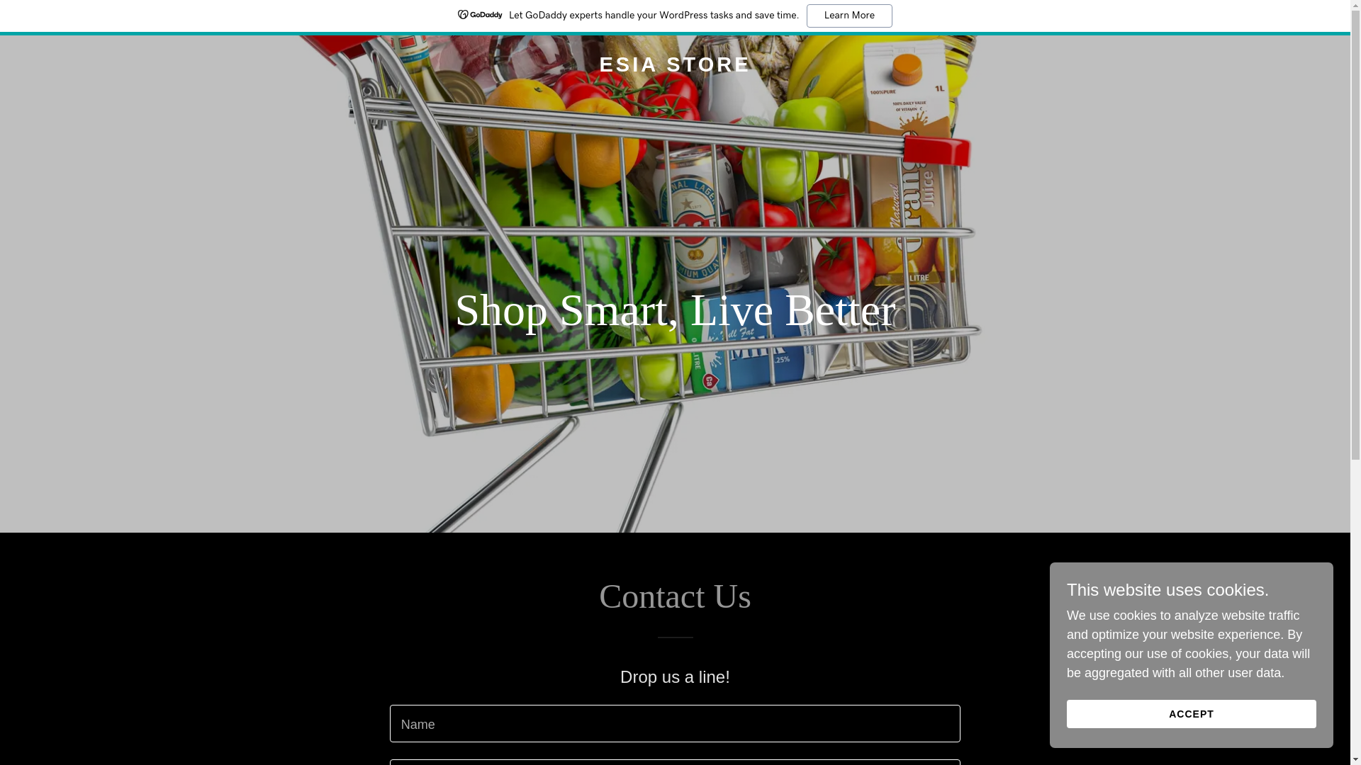 website screenshot of https://esiastore.com/