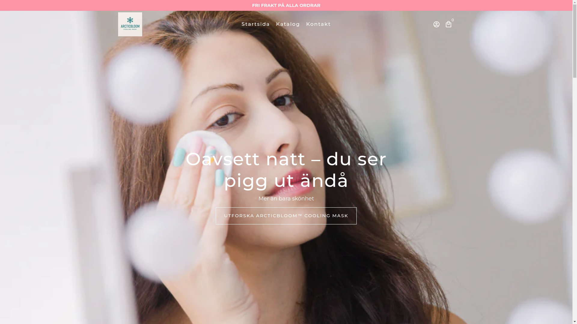 website screenshot of https://articbloom.se/