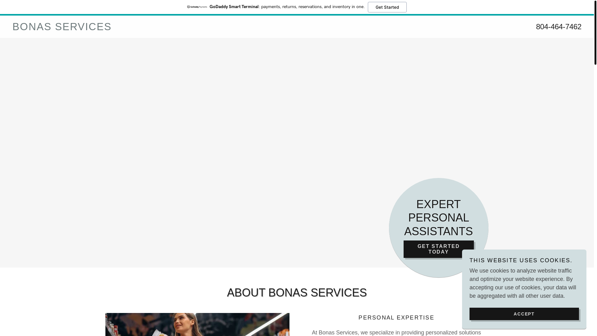 website screenshot of https://bonas-services.com/