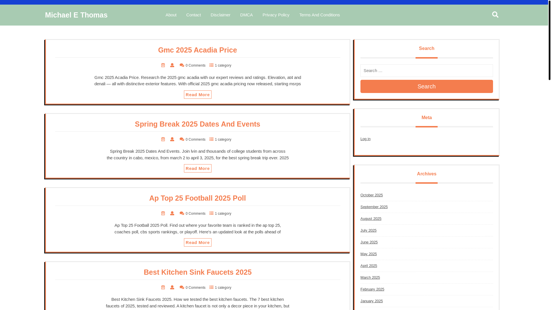 website screenshot of https://michaelethomasm.pages.dev/