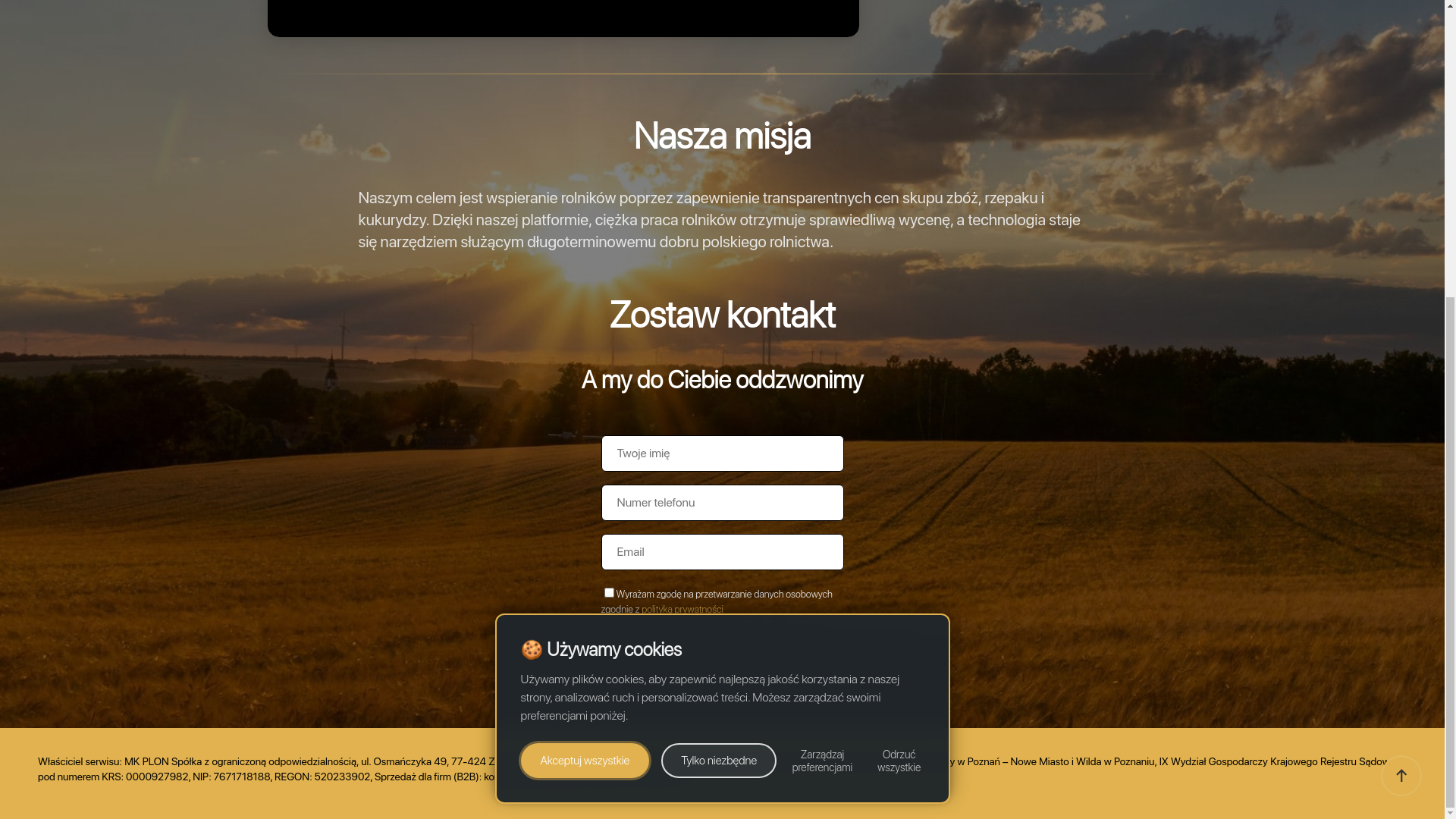 website screenshot of https://mazi-kolofortuny.site/