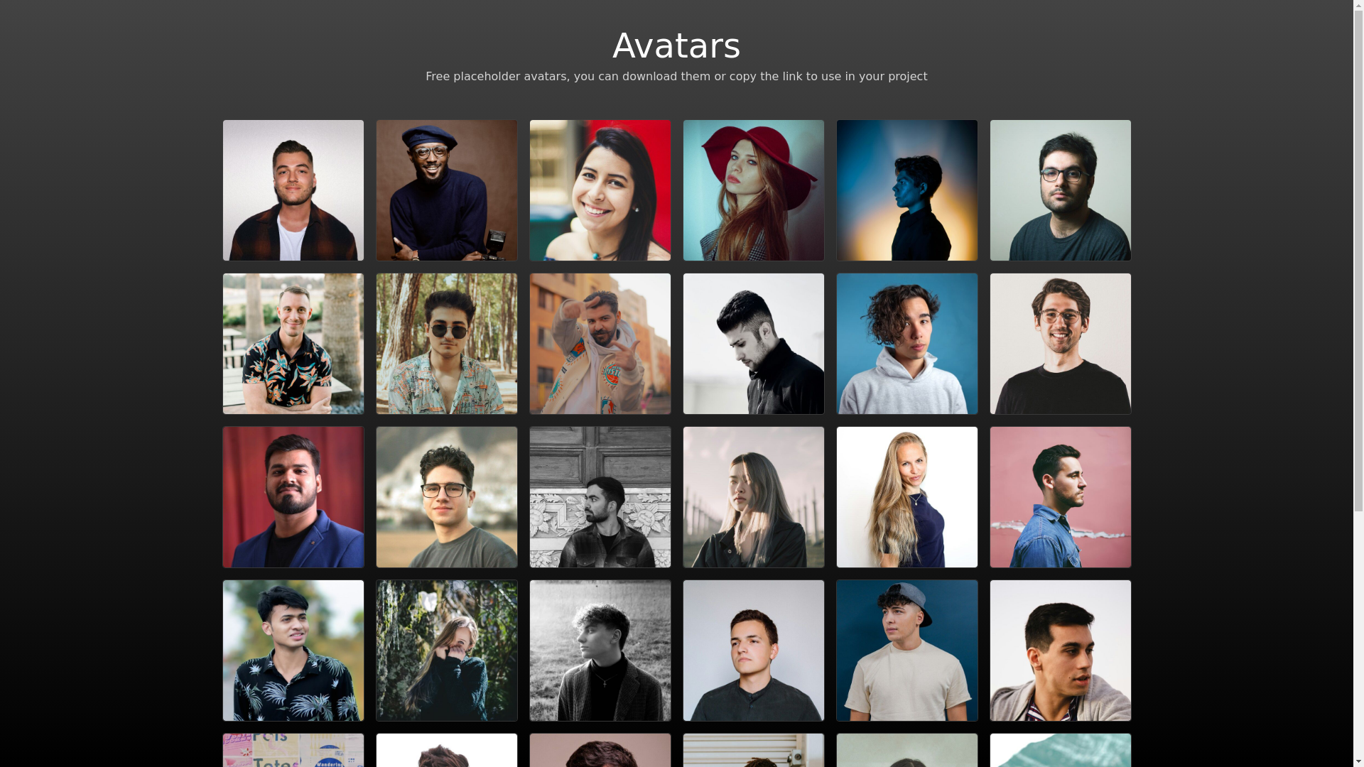website screenshot of https://nexus-avatars.pages.dev/