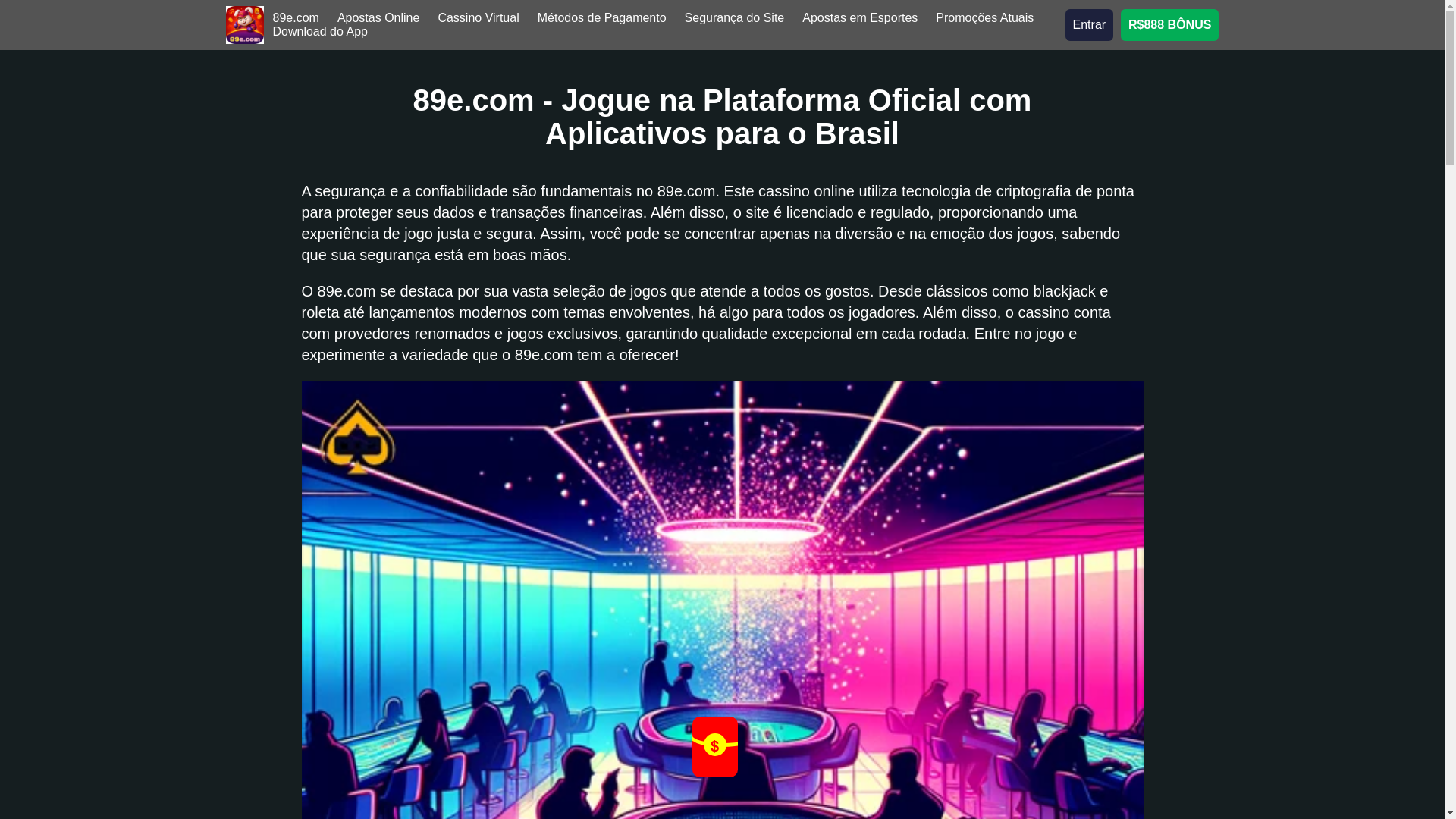 website screenshot of https://89e-plataforma.com/