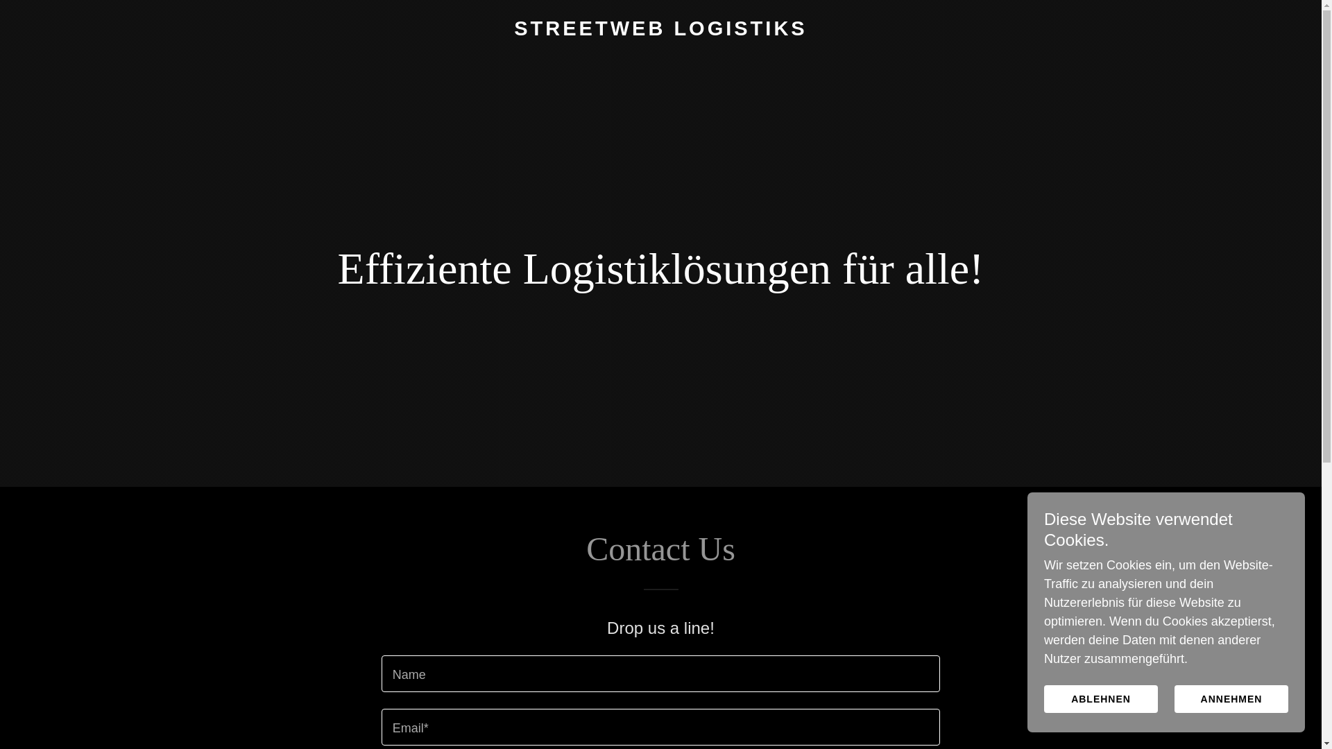 website screenshot of https://streetweb-logistiks.de/