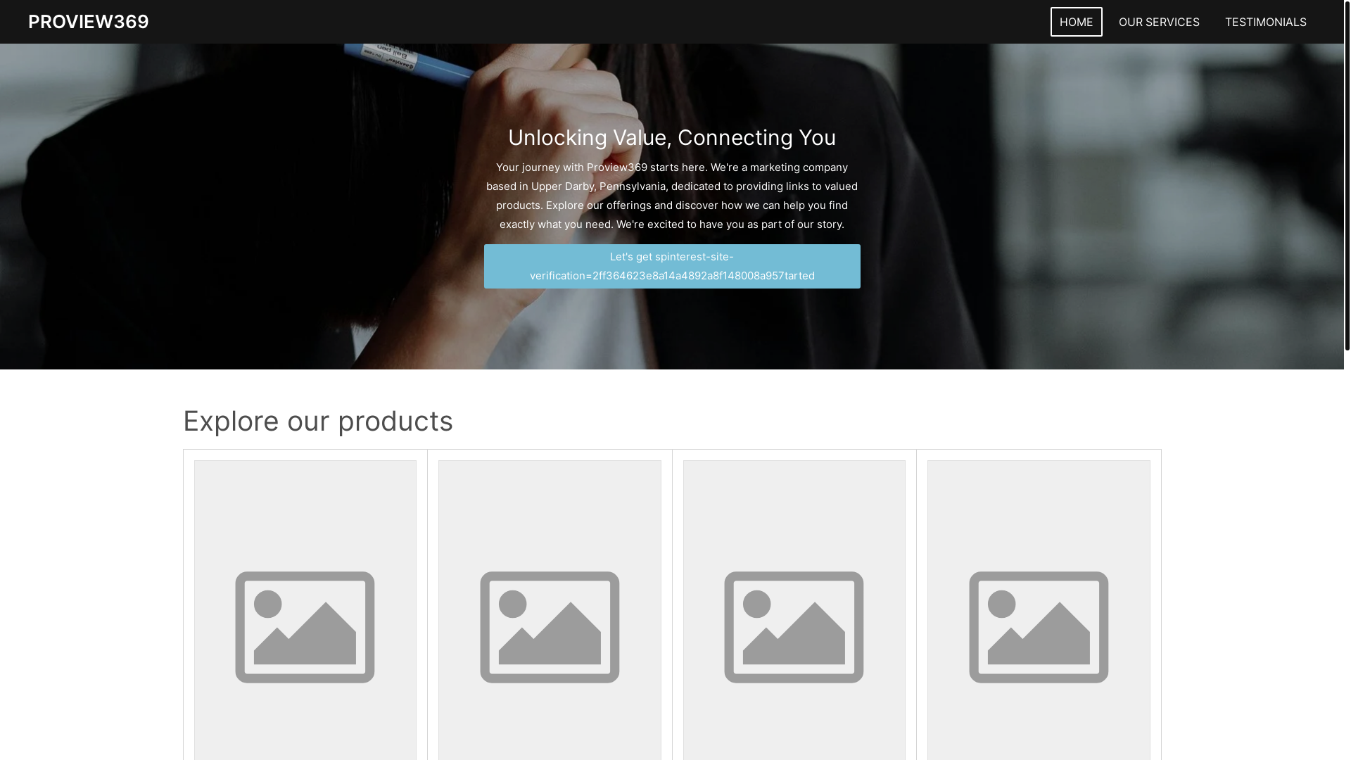 website screenshot of https://proview369.com/