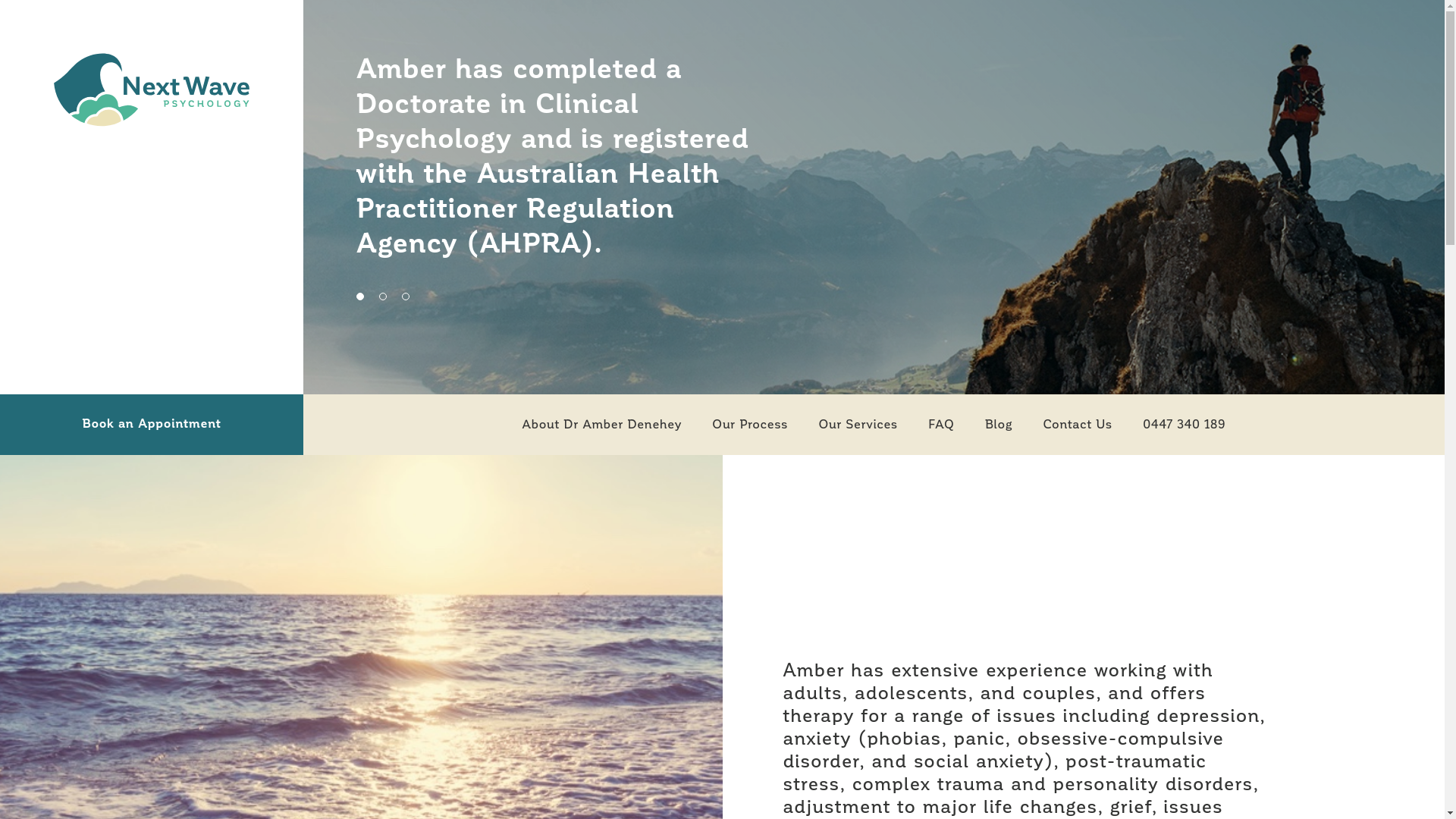 website screenshot of https://nextwavepsychology.online/