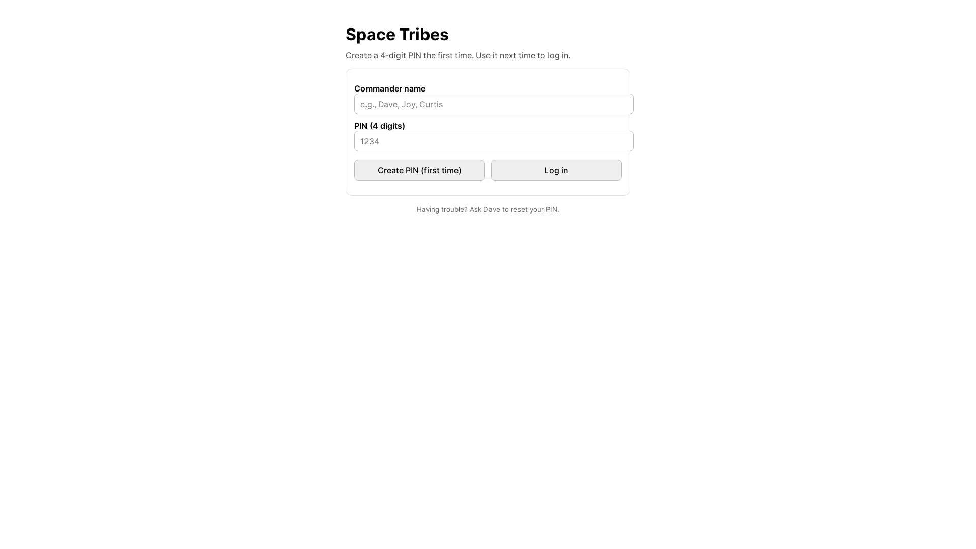 website screenshot of https://space-tribes-pages.pages.dev/