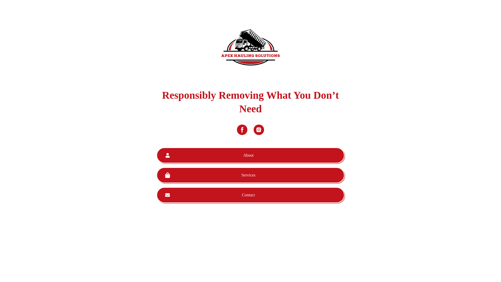 website screenshot of https://apexhaulingsolution.com/