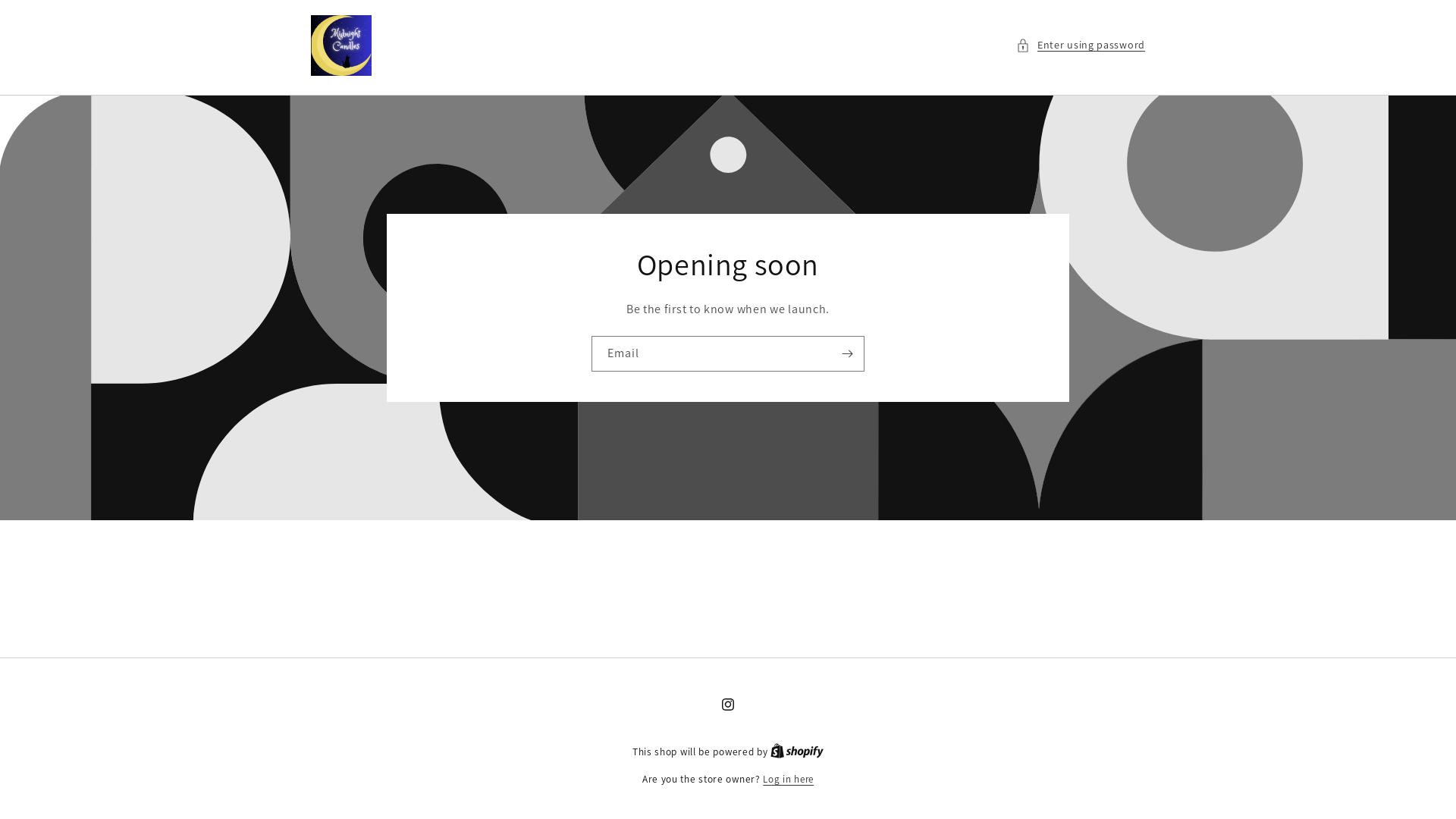website screenshot of https://midnightcandlesshop.com/