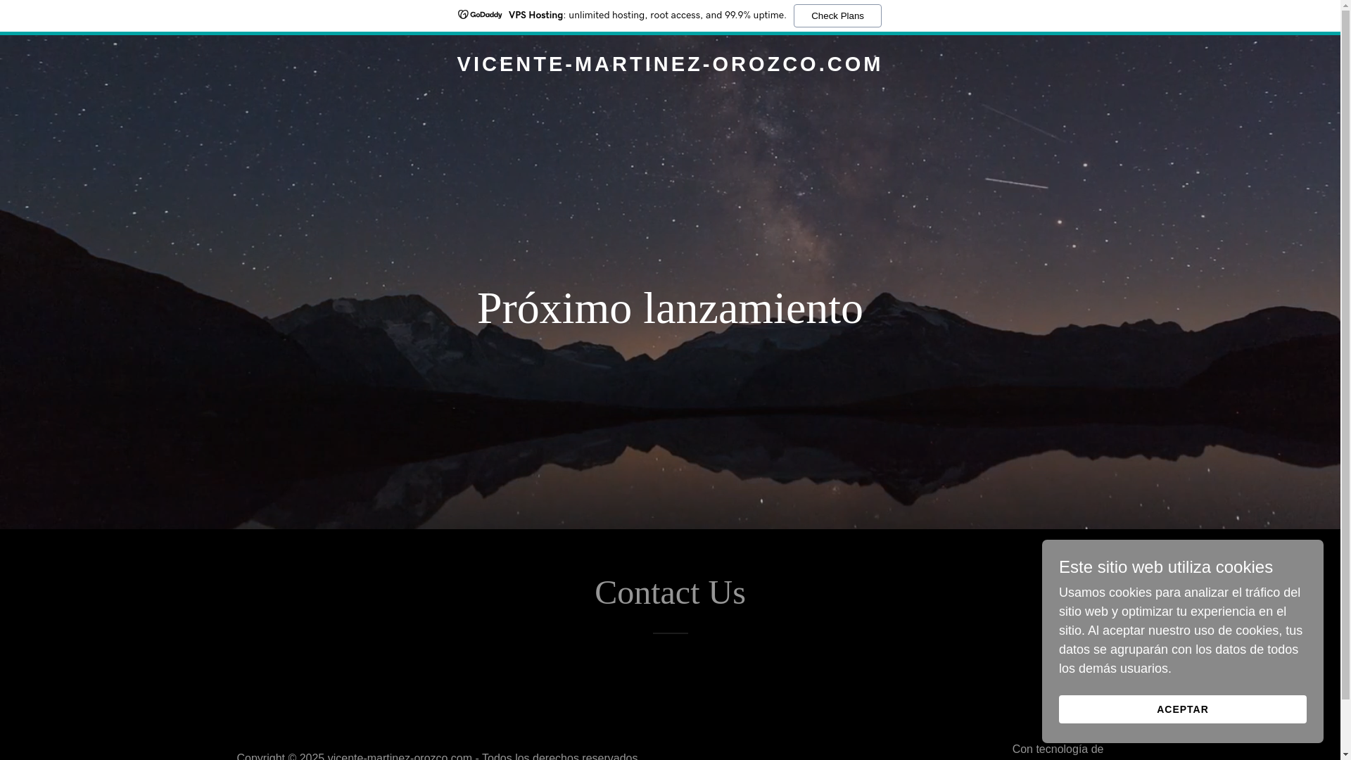 website screenshot of https://vicente-martinez-orozco.com/