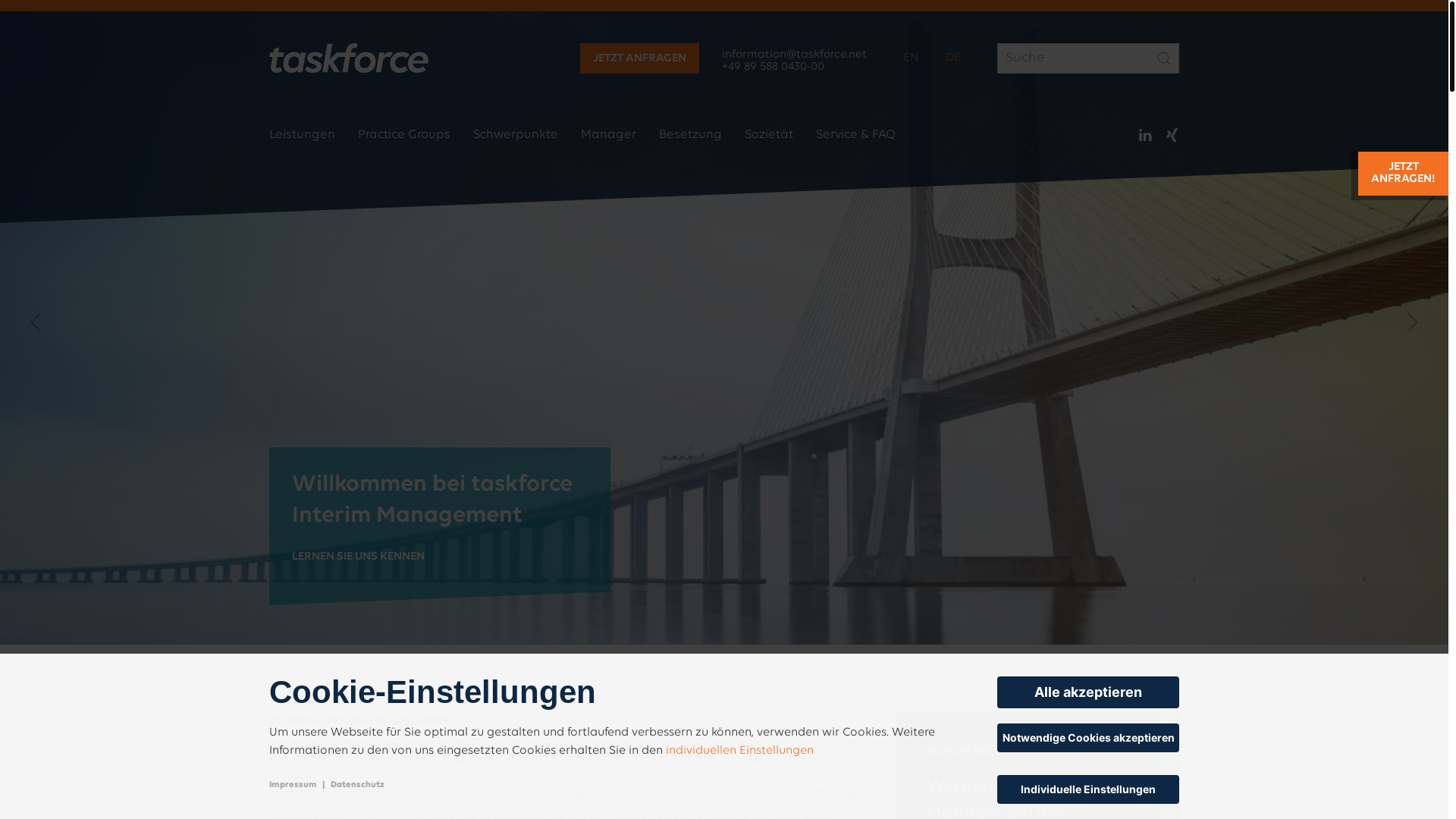 website screenshot of https://taskforce-marketing.com/