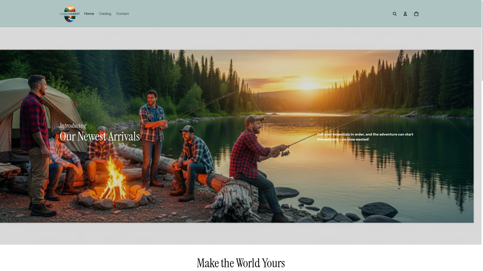website screenshot of https://laselmarket.com/