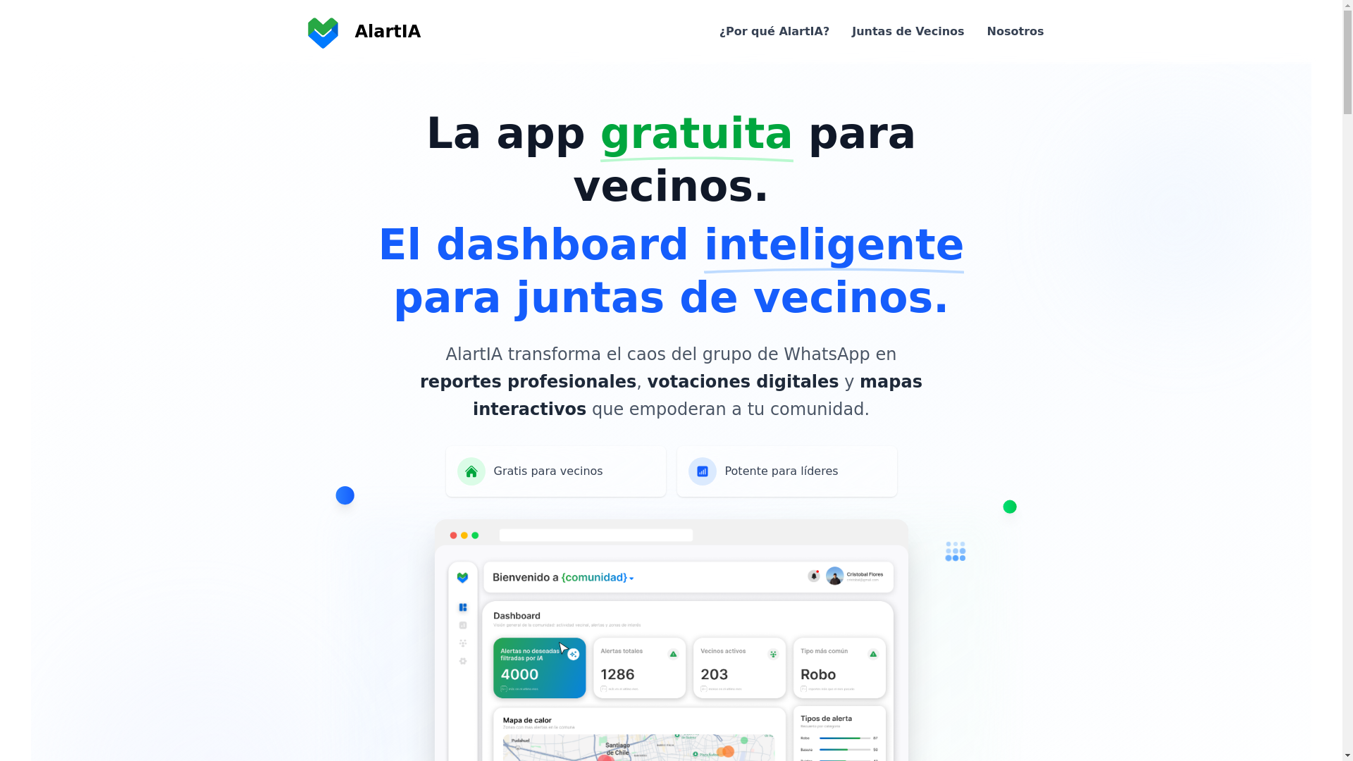 website screenshot of https://alartia-front.pages.dev/