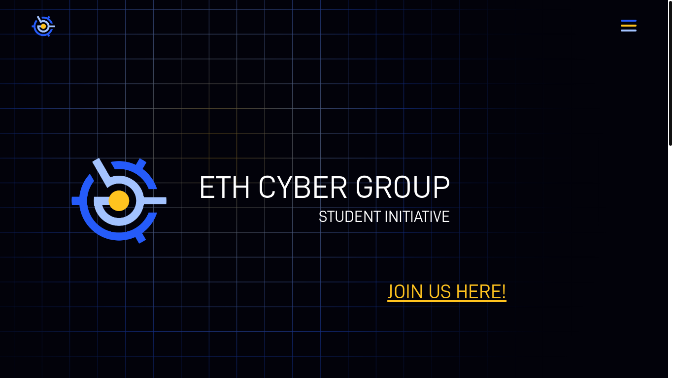 website screenshot of https://cybergroup.ch/