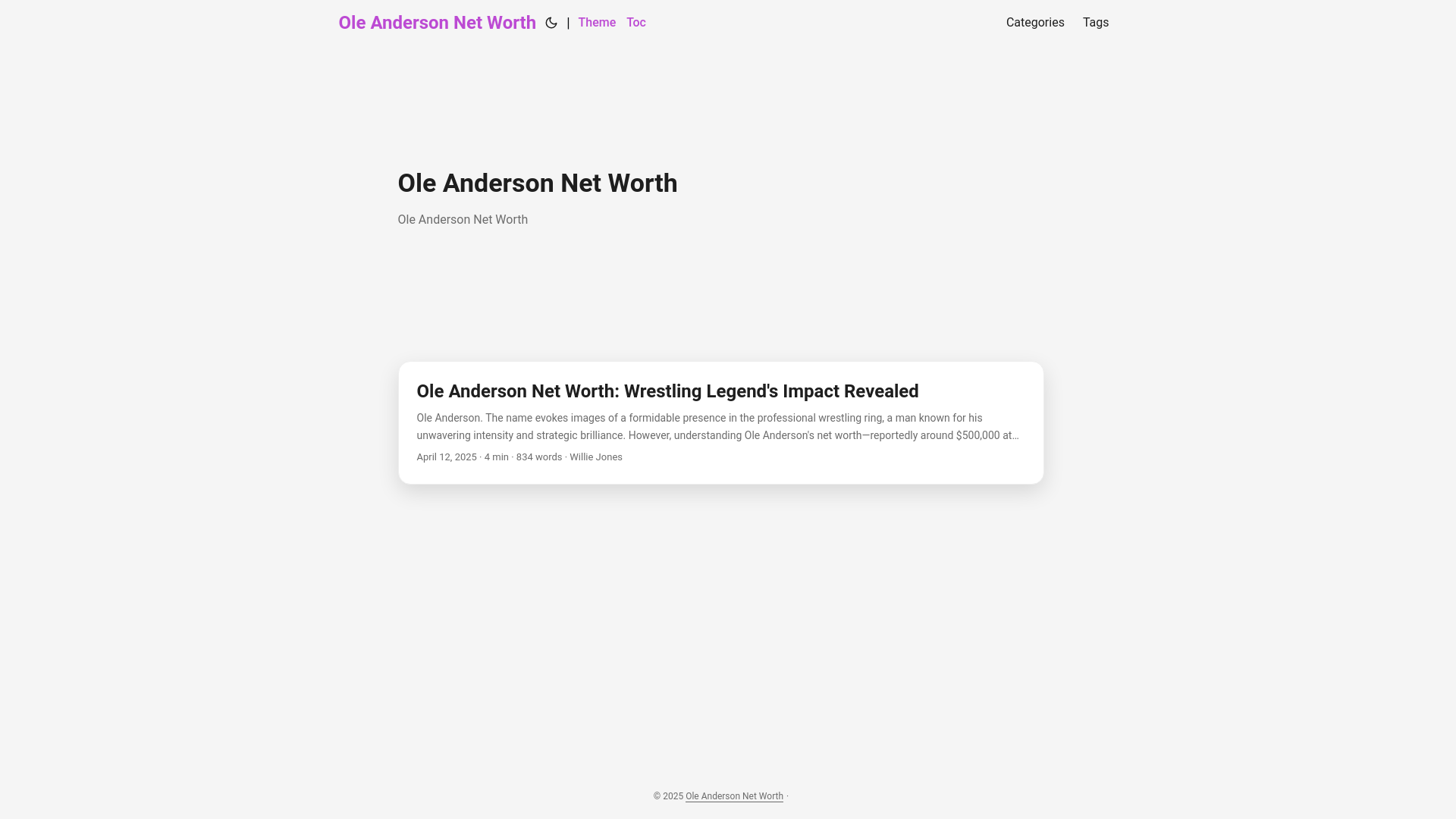 website screenshot of https://ole-anderson-net-worth.pages.dev/