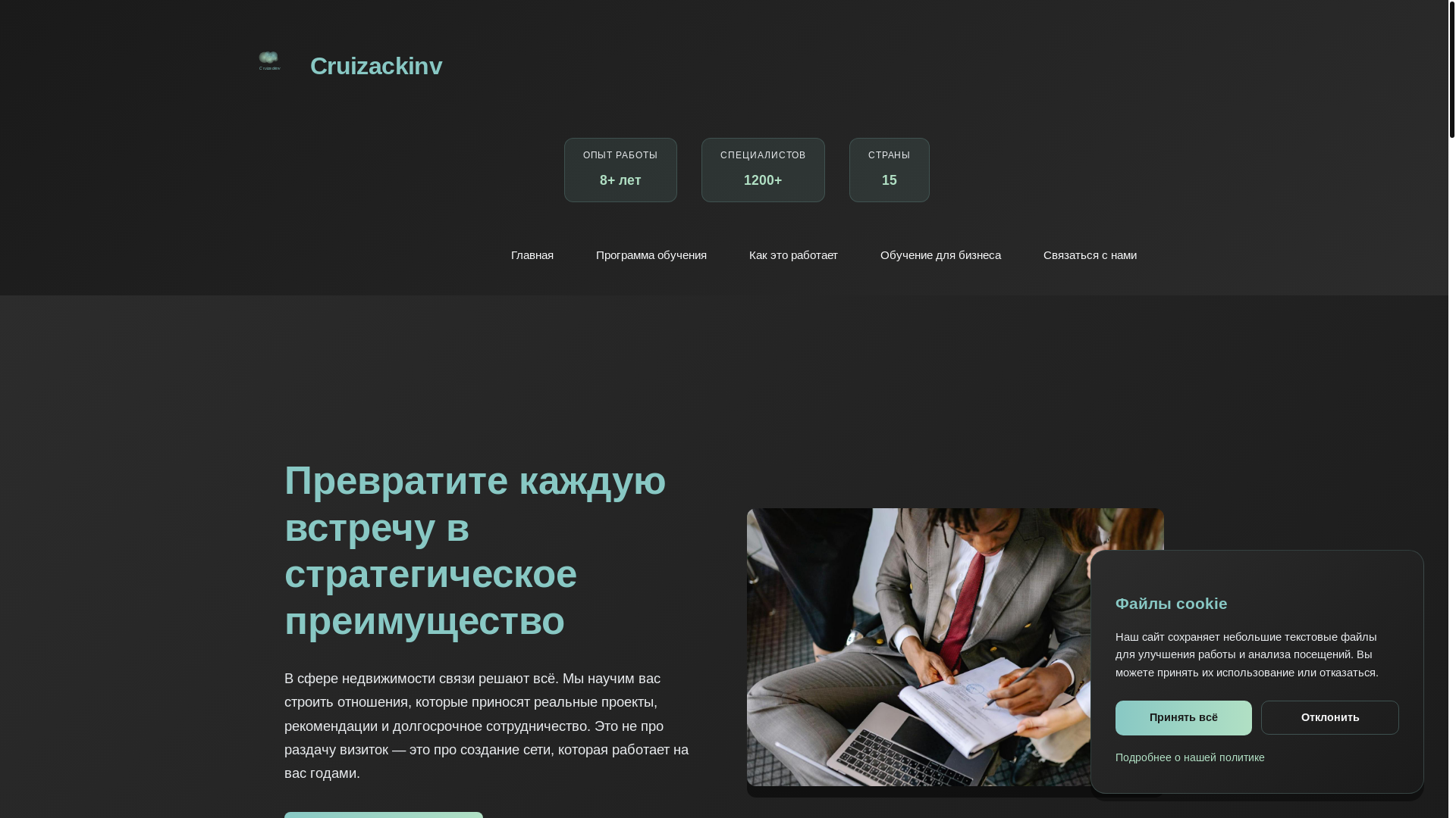 website screenshot of https://cruizackinv.online/