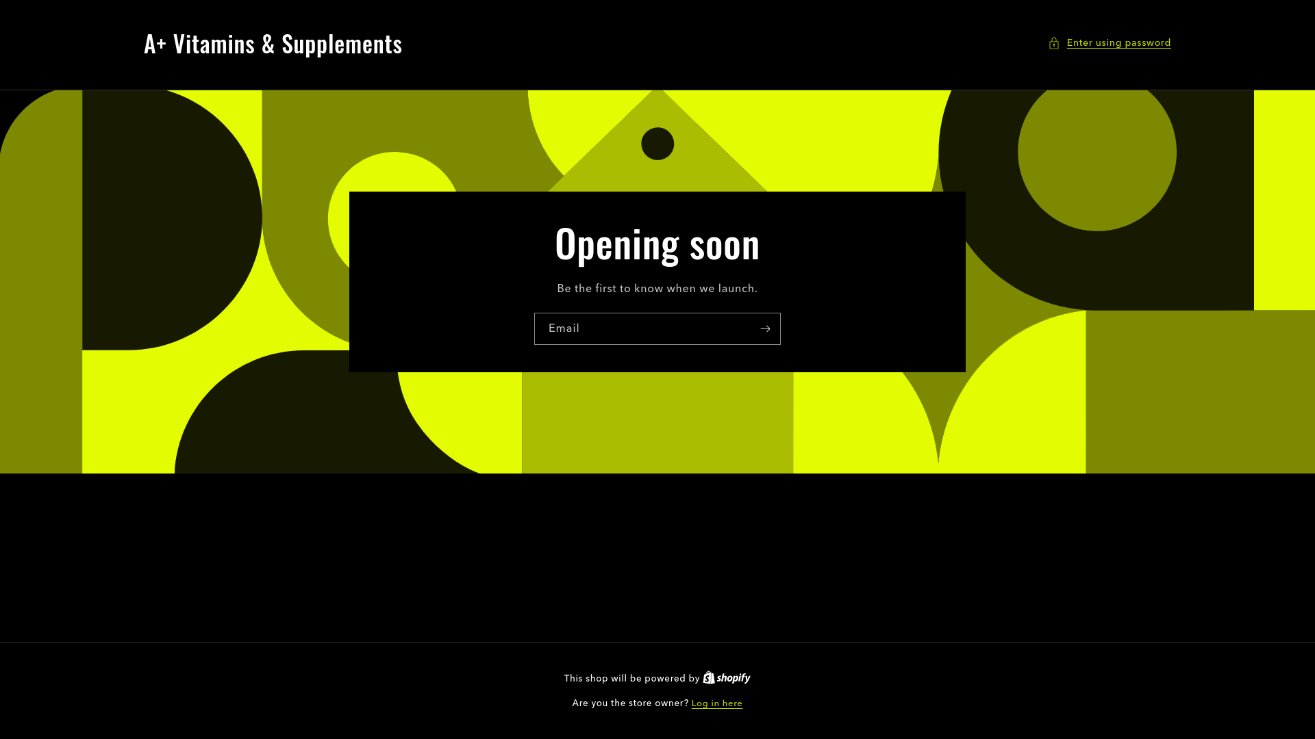 website screenshot of https://aplusvitaminsandsupplements.com/