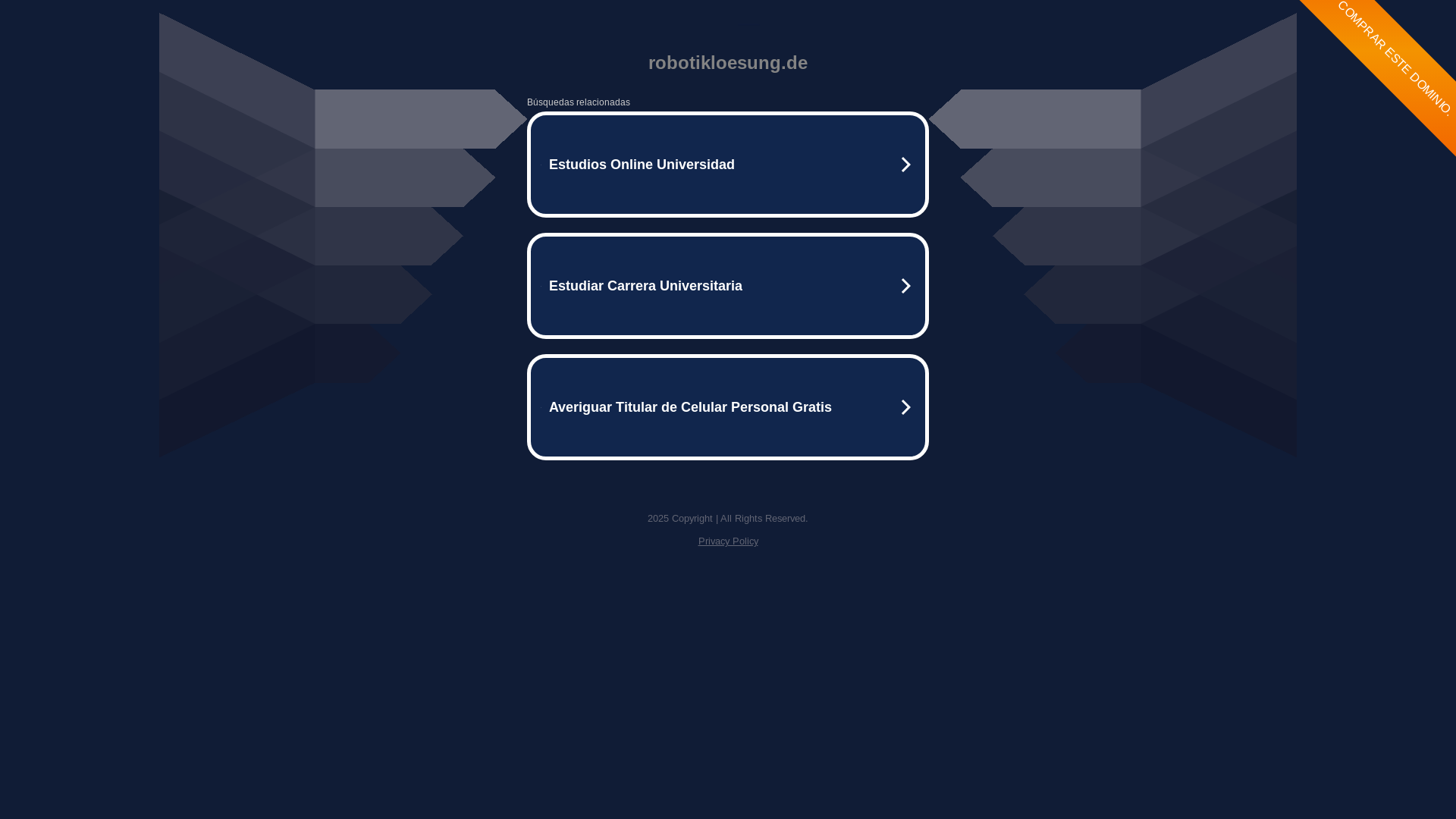 website screenshot of https://robotikloesung.de/