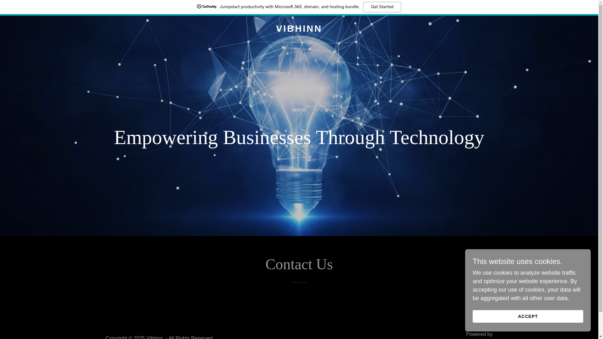 website screenshot of https://vibhinn-tech.com/