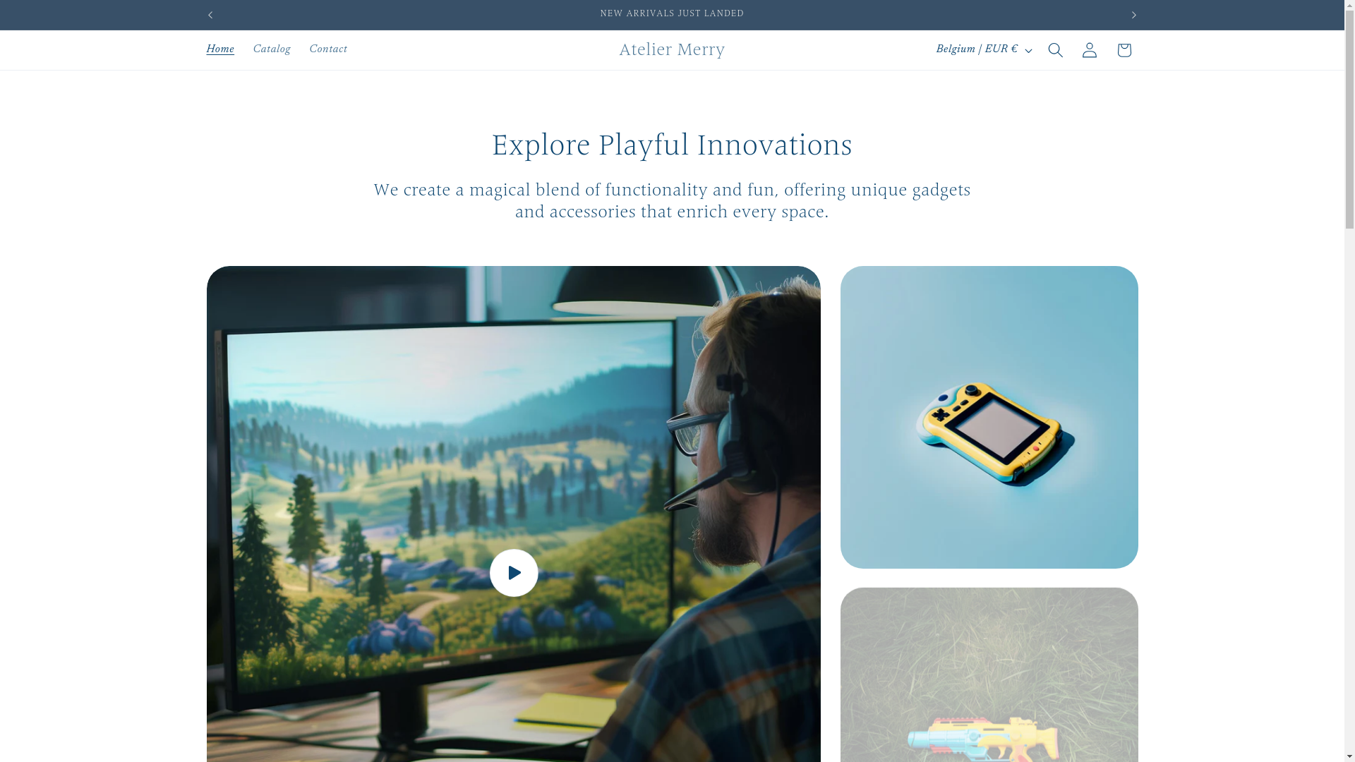website screenshot of https://ateliermerry.fr/