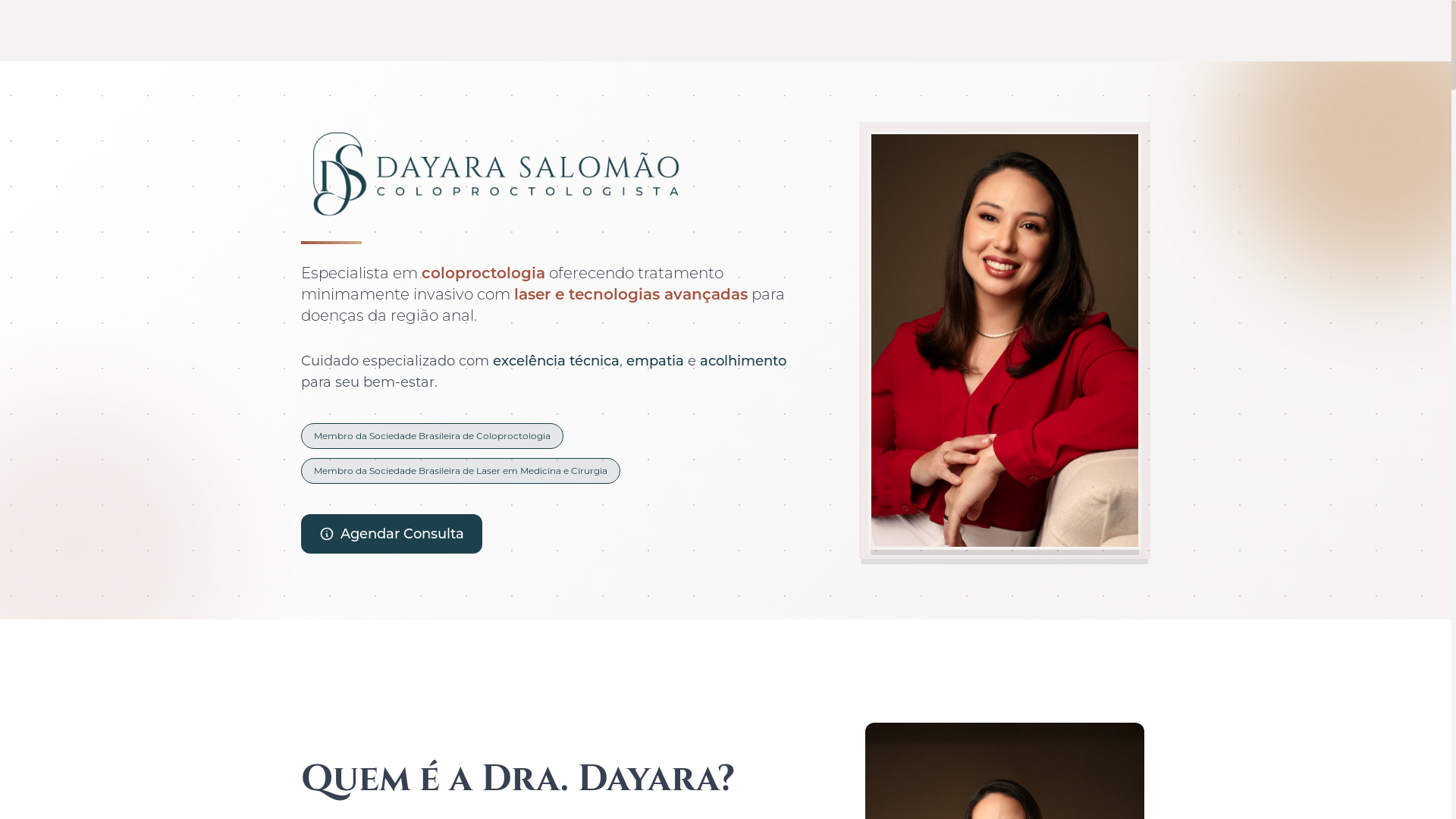 website screenshot of https://dayarasalomao.com.br/