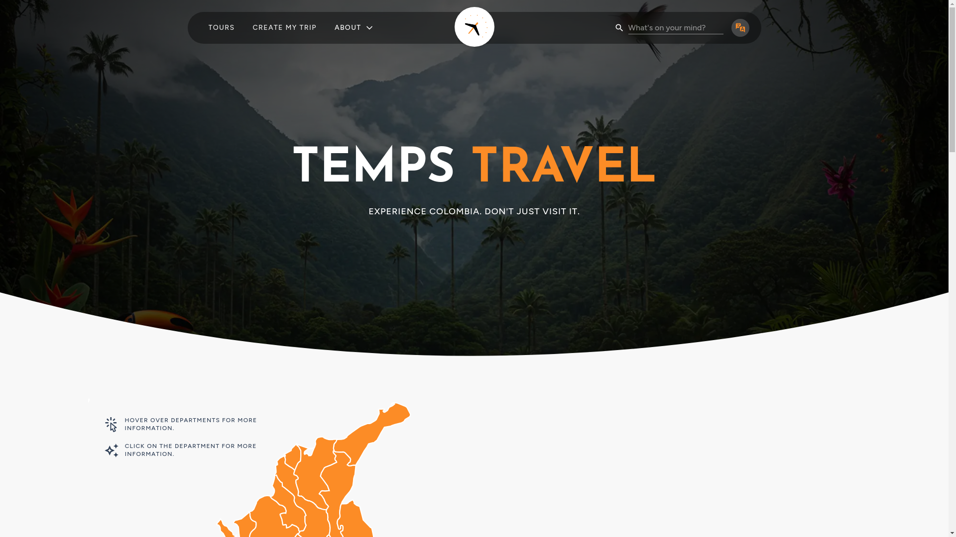 website screenshot of https://tempstravel.pages.dev/