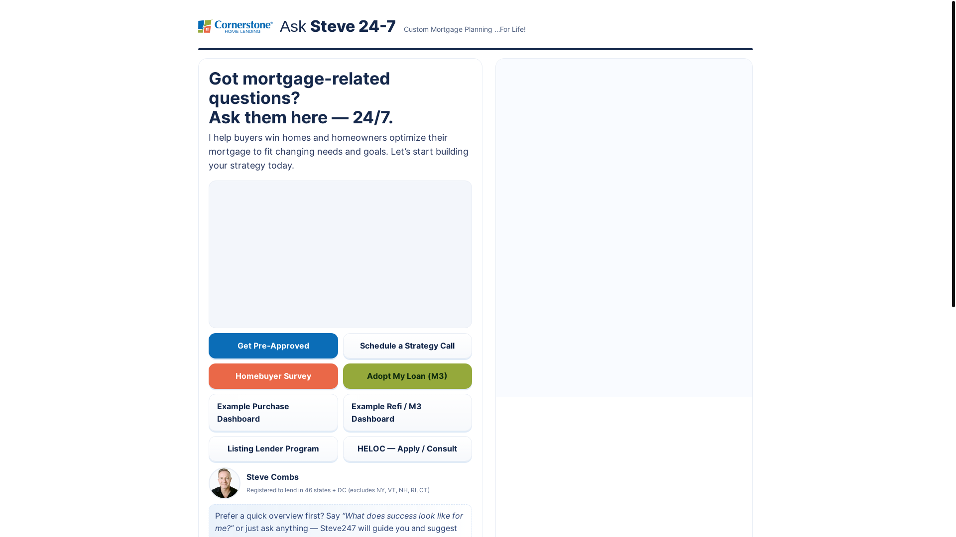 website screenshot of https://asksteve247landing.pages.dev/