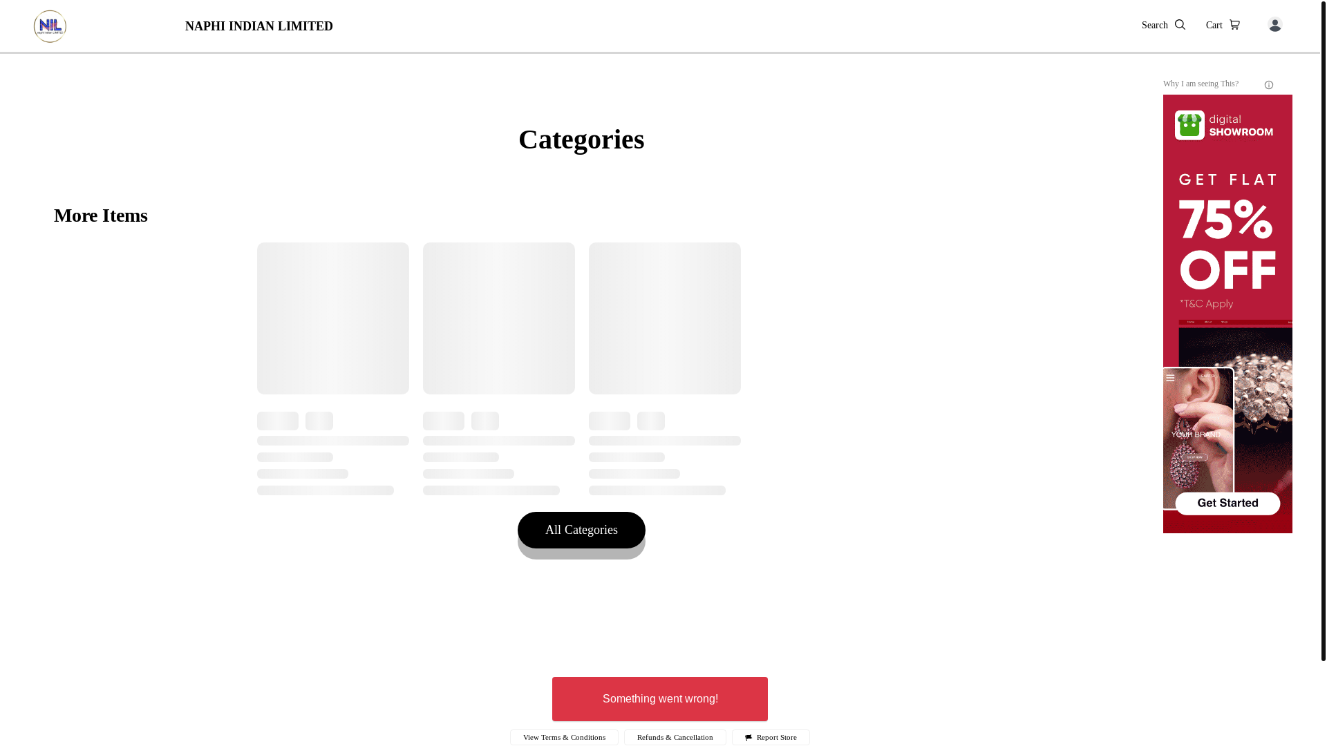 website screenshot of https://naphiindianlimited.link/