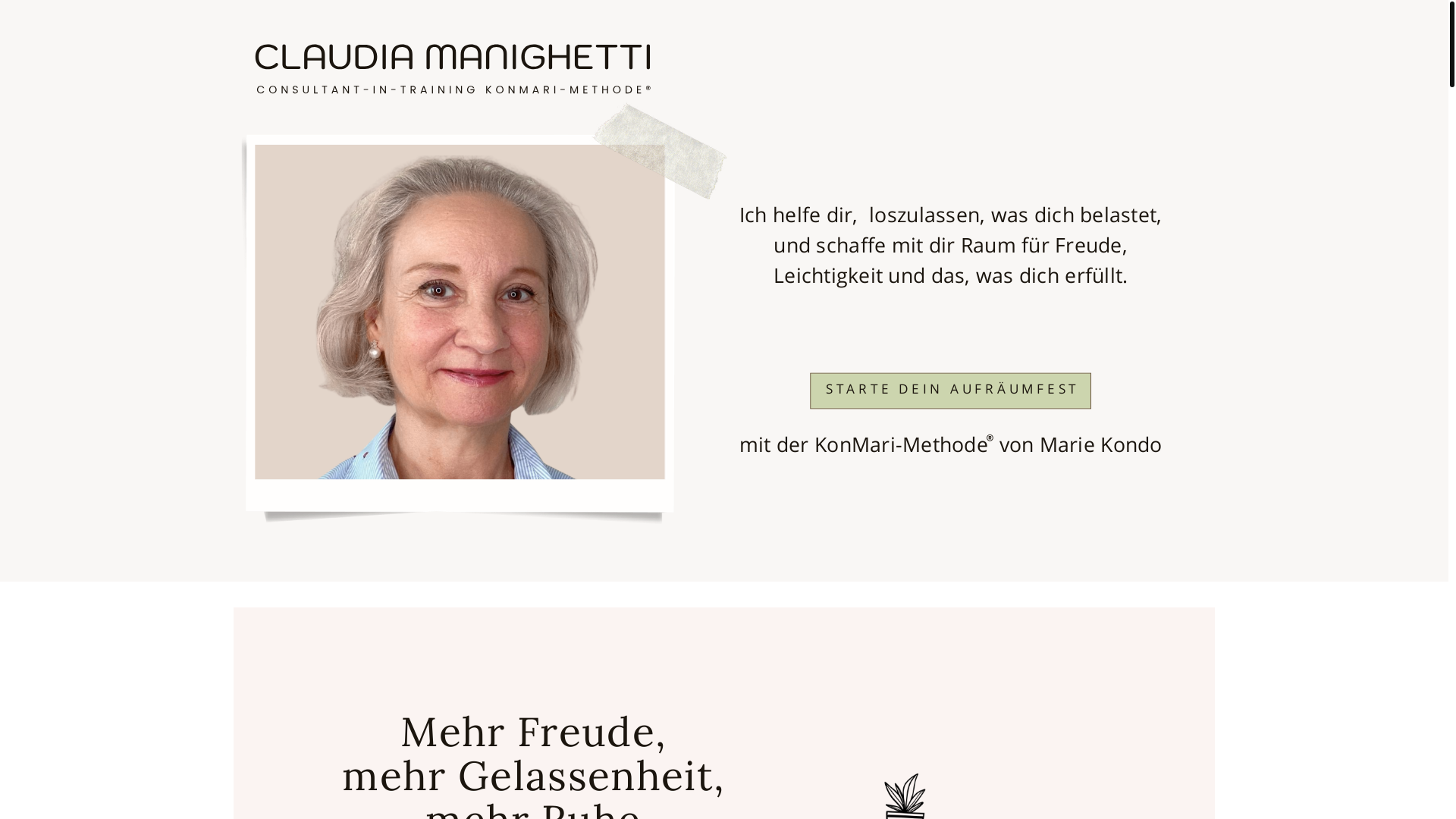website screenshot of https://claudiam.org/