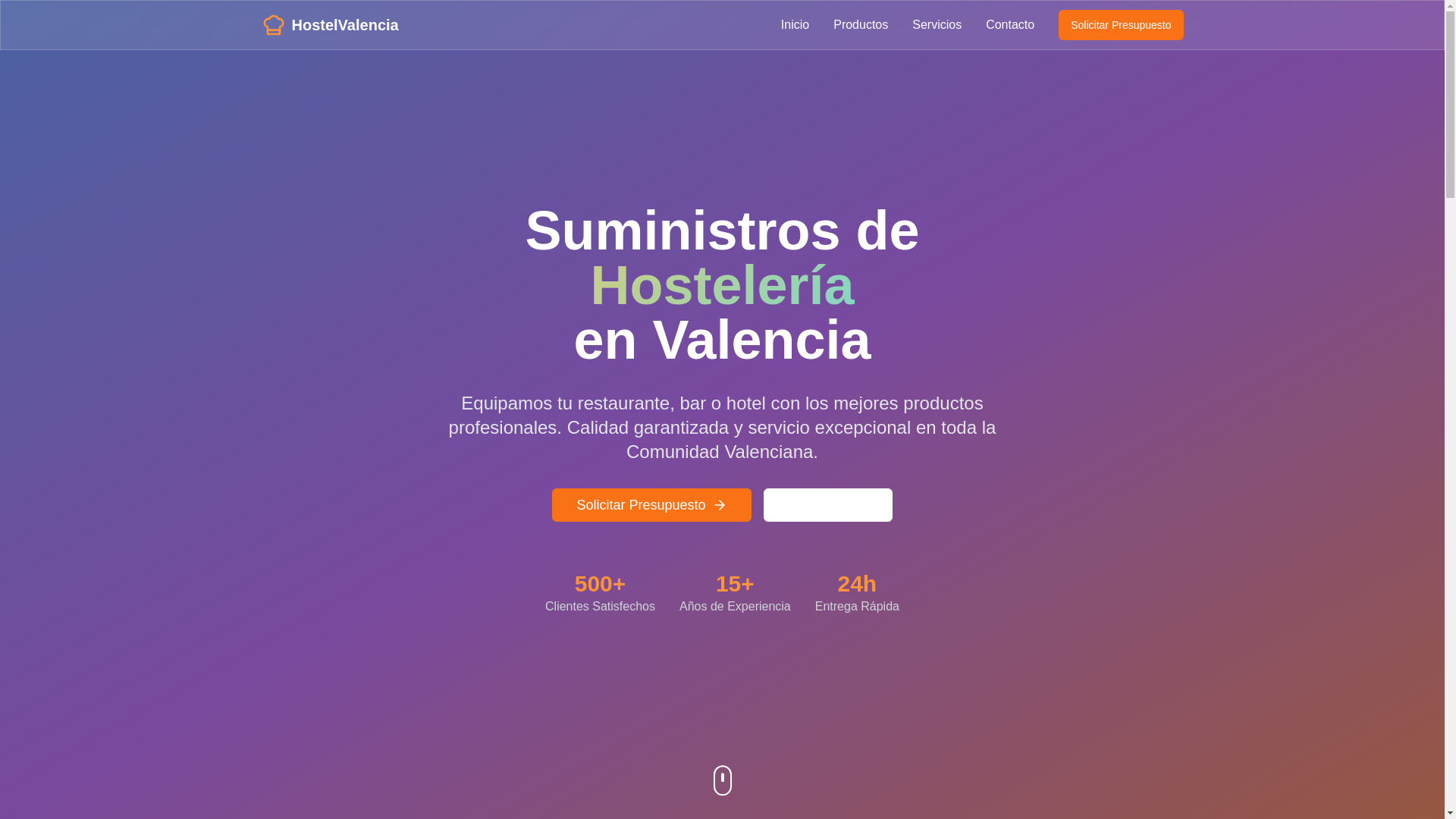 website screenshot of https://suministroshosteleriavalencia.es/