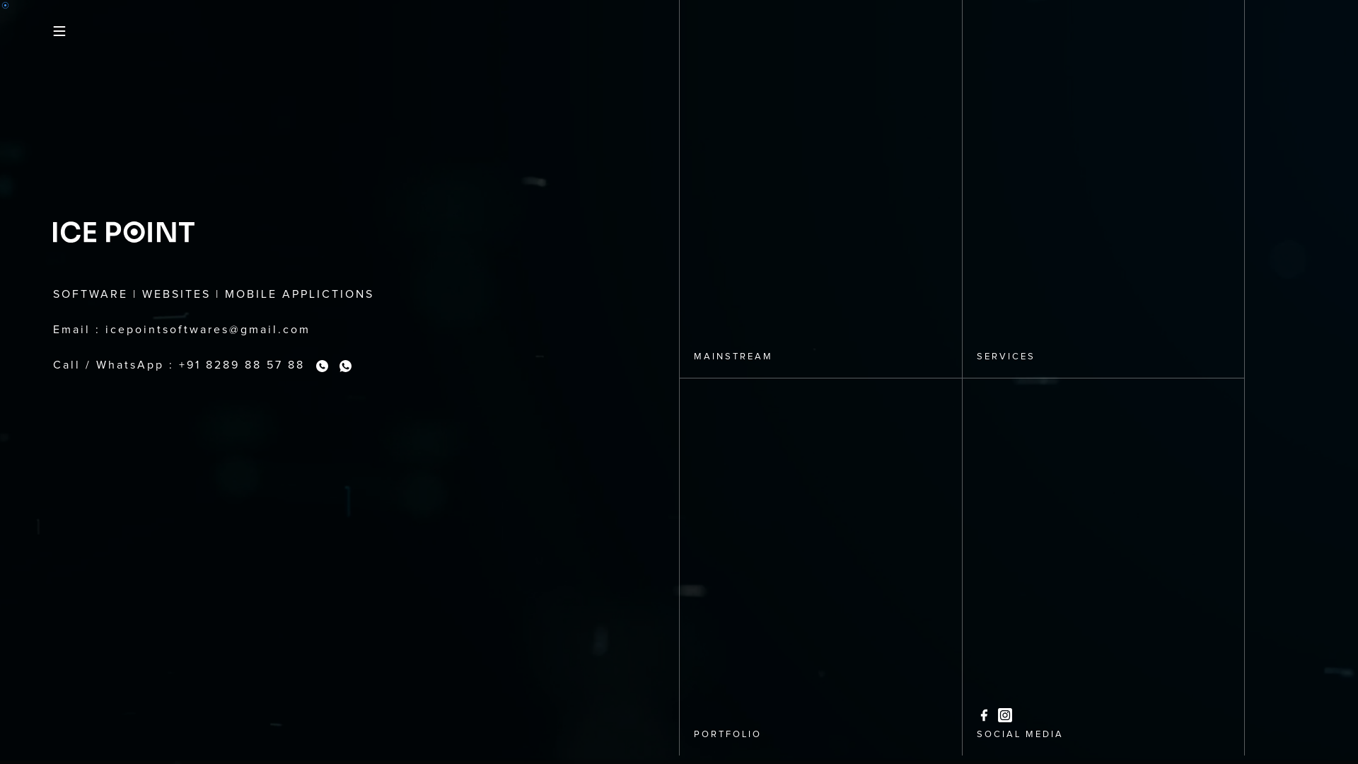 website screenshot of https://icepoint.in/