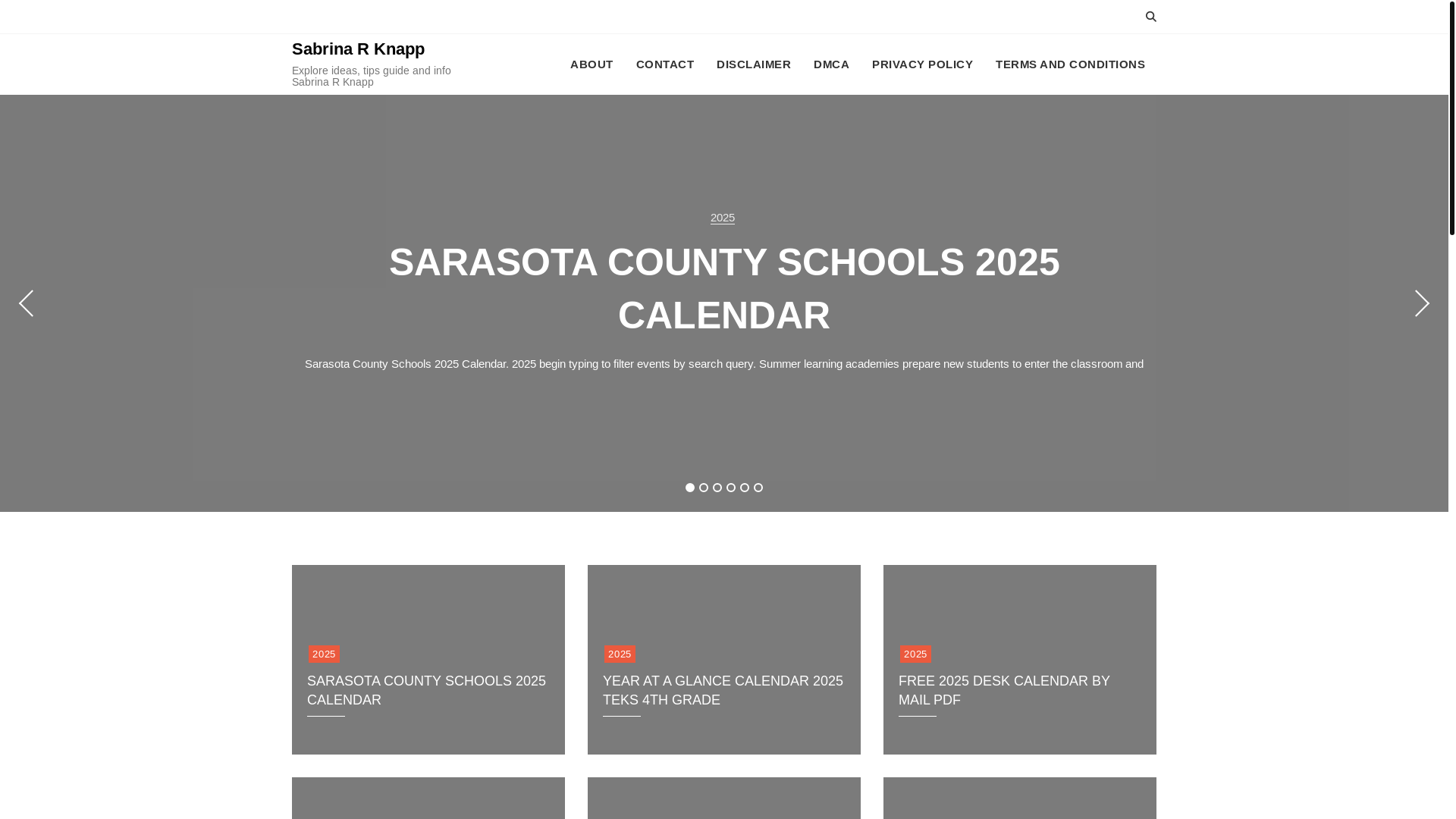 website screenshot of https://sabrinarknapp.pages.dev/